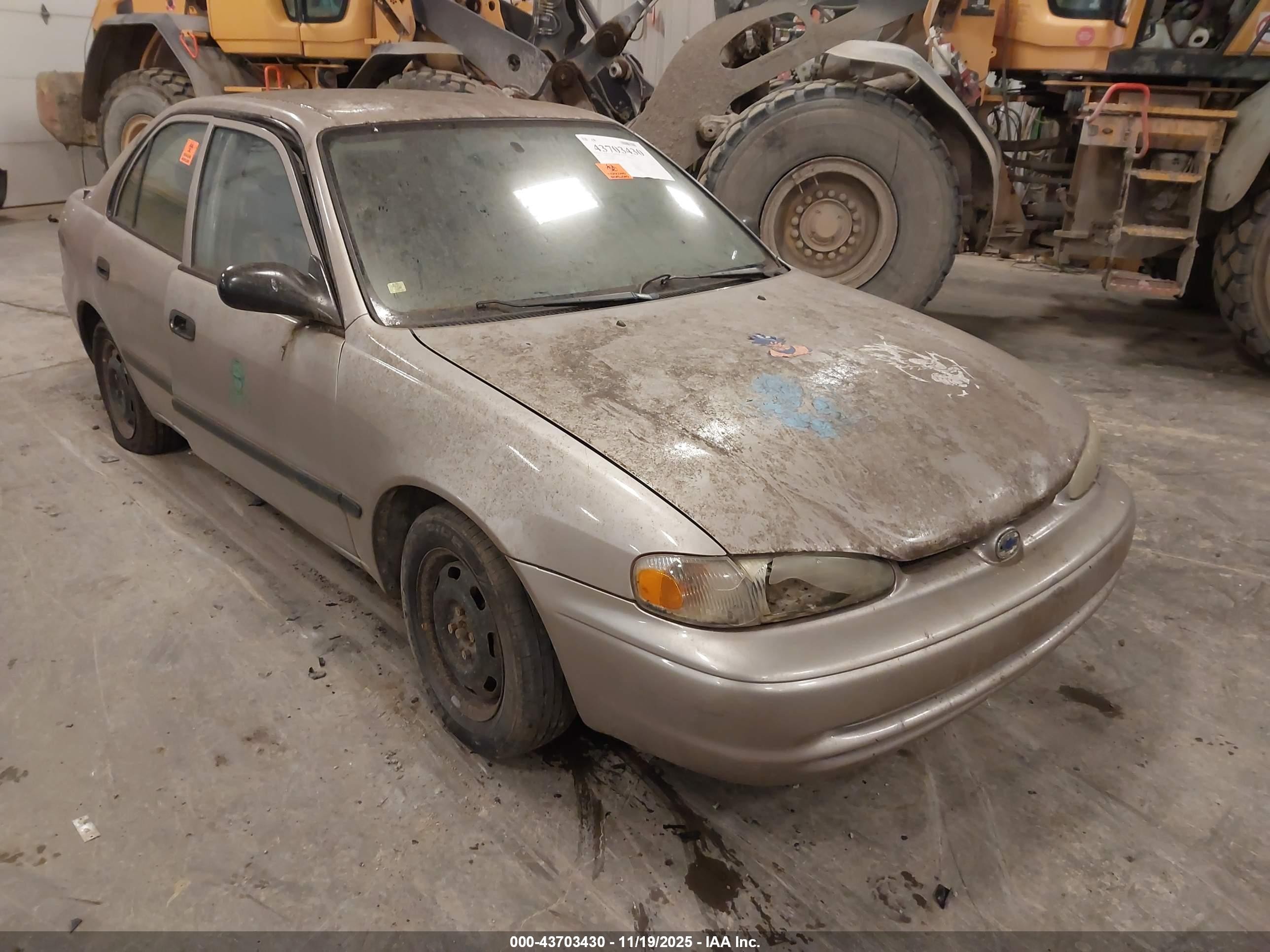2002 Chevrolet Prizm, VIN 1Y1SK52842Z414752 — Biohazard / chemical