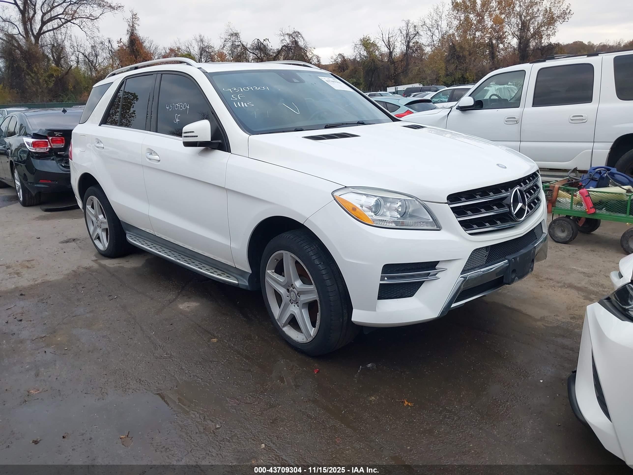 2015 Mercedes-Benz M 350, VIN 4JGDA5HB8FA581585 — Storm