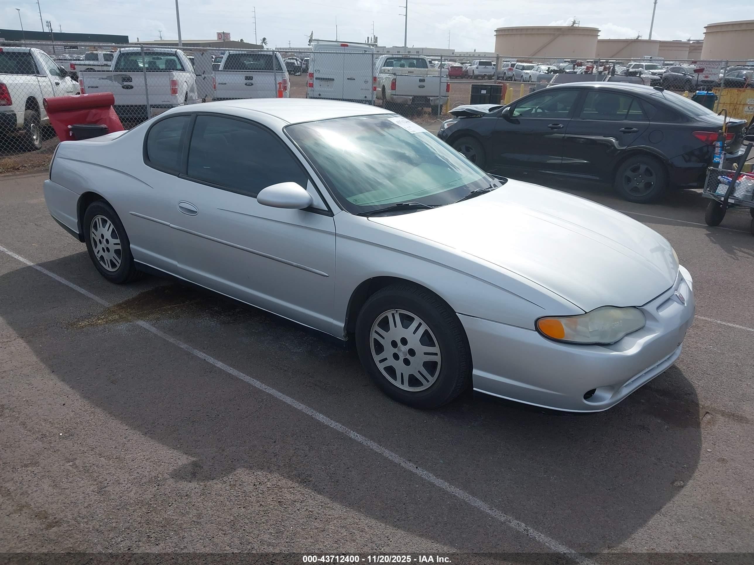 2003 Chevrolet Monte Carlo LS, VIN 2G1WW12E939281273 — Normal wear
