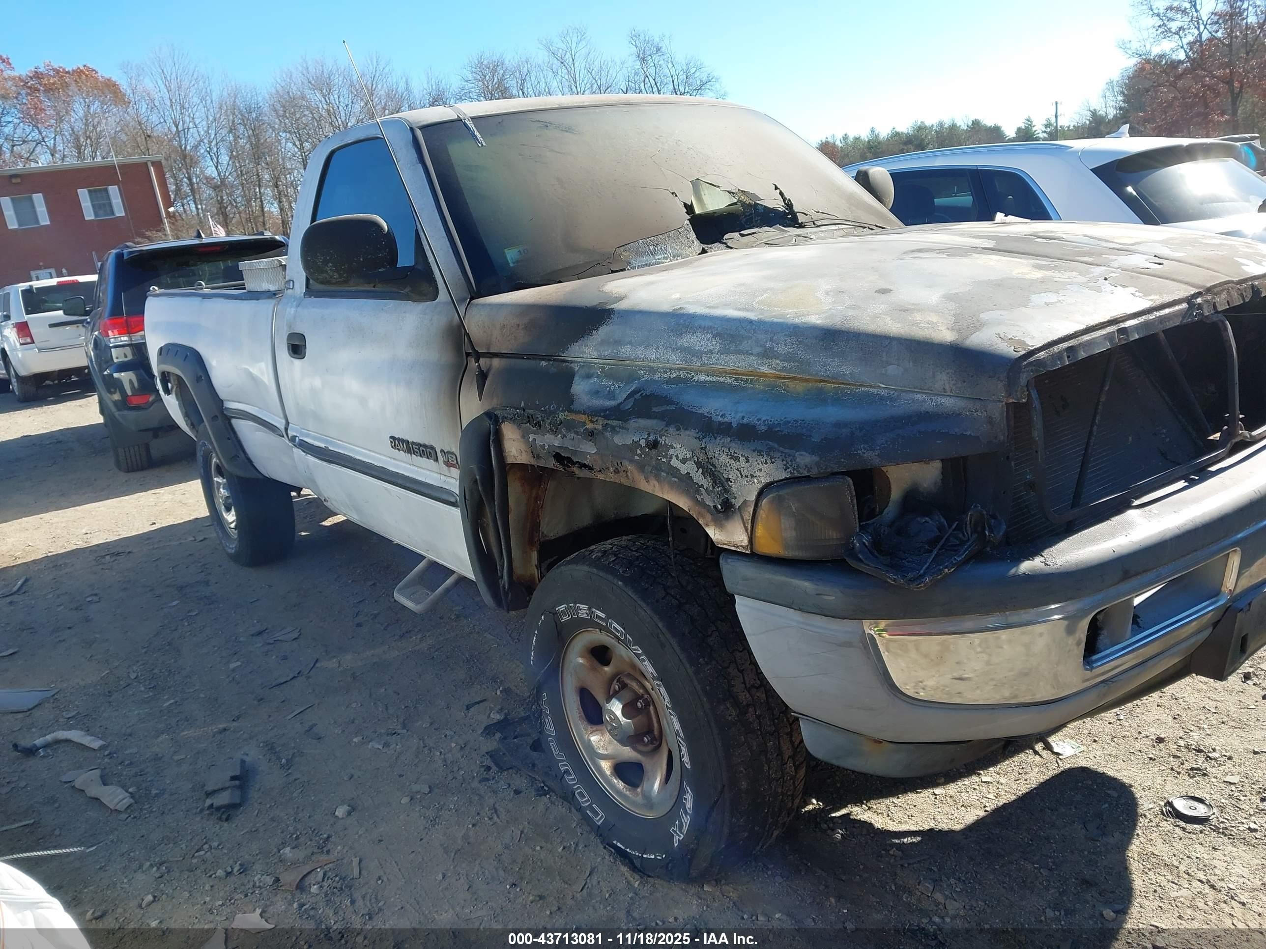 1998 Dodge RAM, VIN 3B7HF16Y0WM204159 — Engine fire
