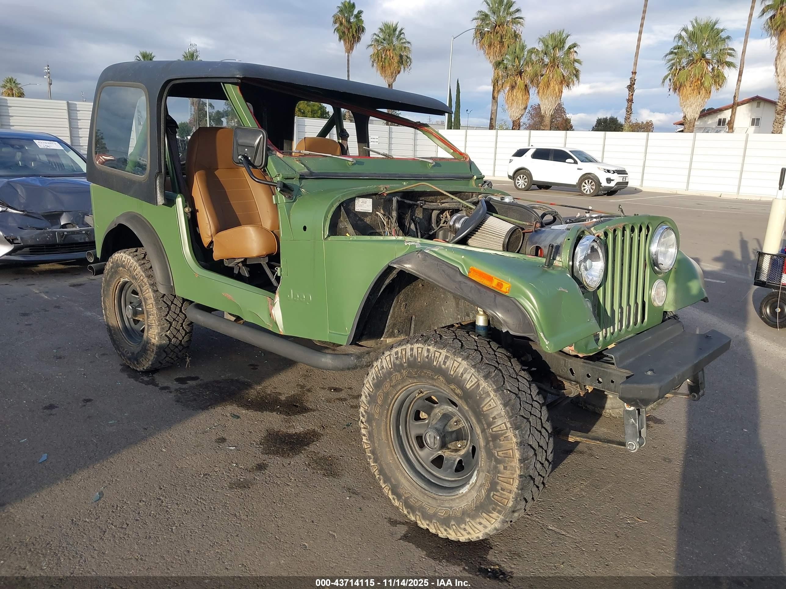 1984 Jeep CJ7, VIN 1JCUF87AXET050230 — Rollover