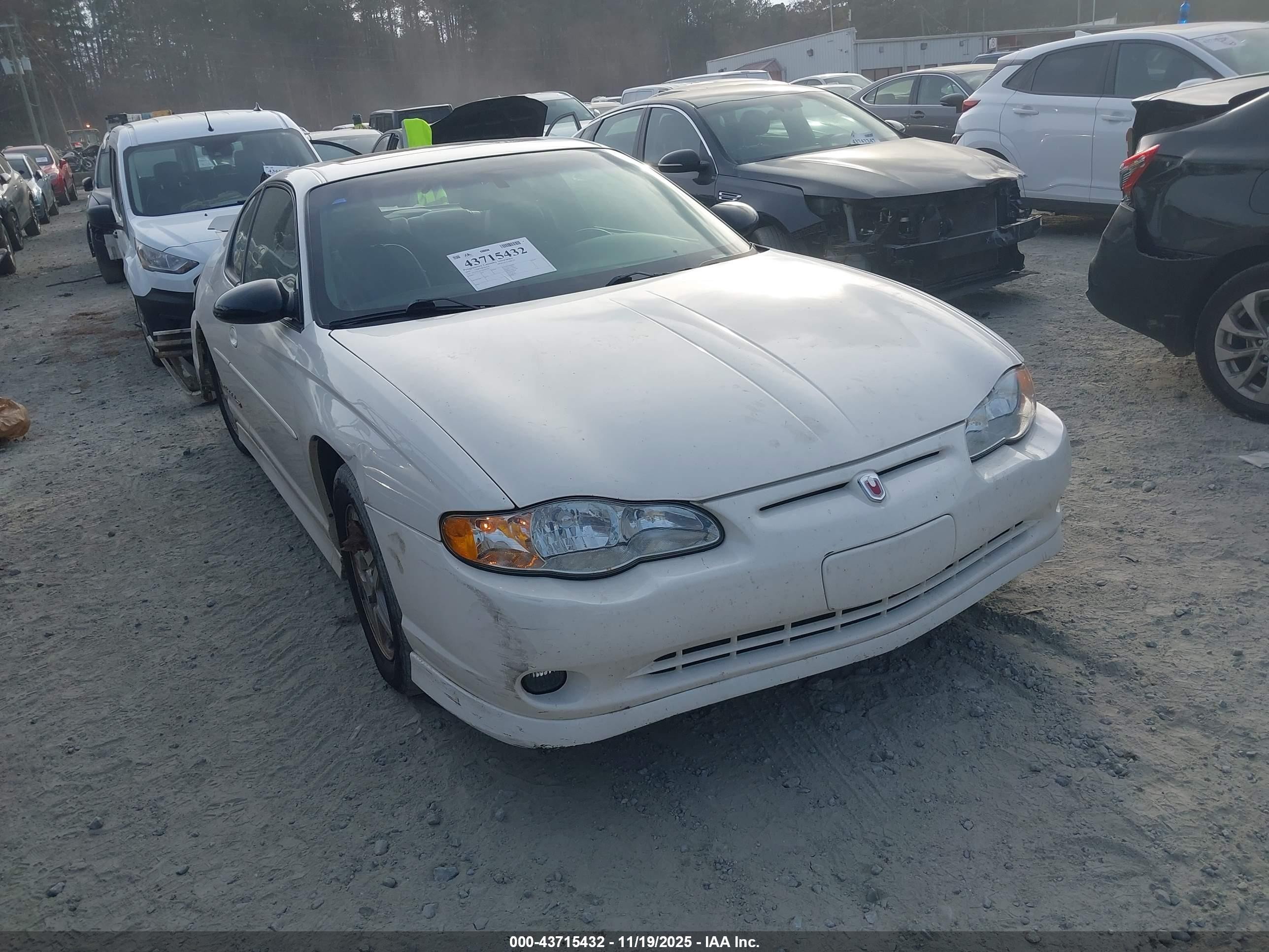 2003 Chevrolet Monte Carlo SS, VIN 2G1WX12K239201556 — Rear end