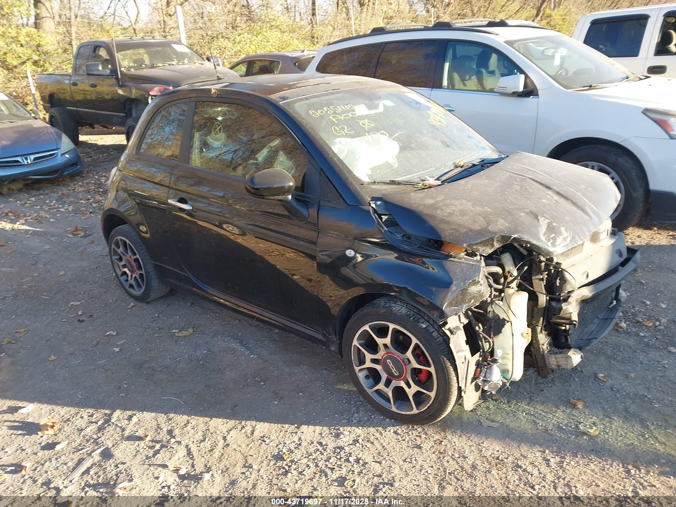 2012 FIAT 500 Sport, VIN 3C3CFFBR4CT100480 — Theft recovery