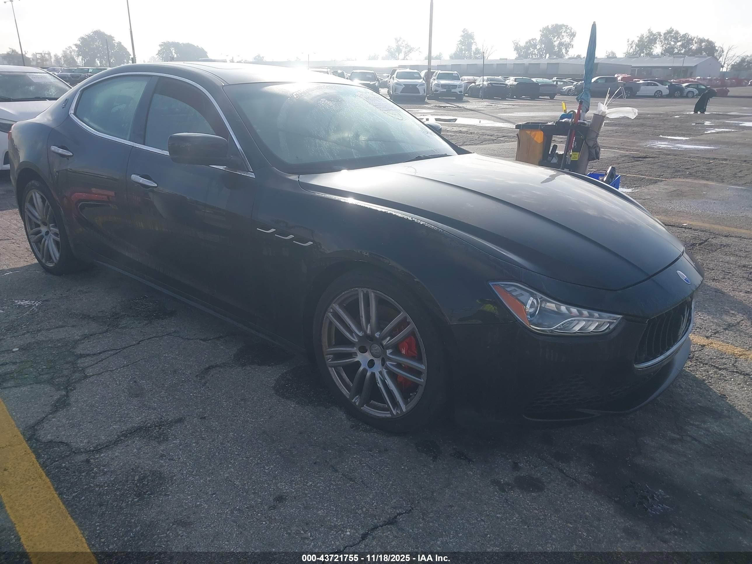 2016 Maserati Ghibli S, VIN ZAM57RSA9G1178081 — Механическое