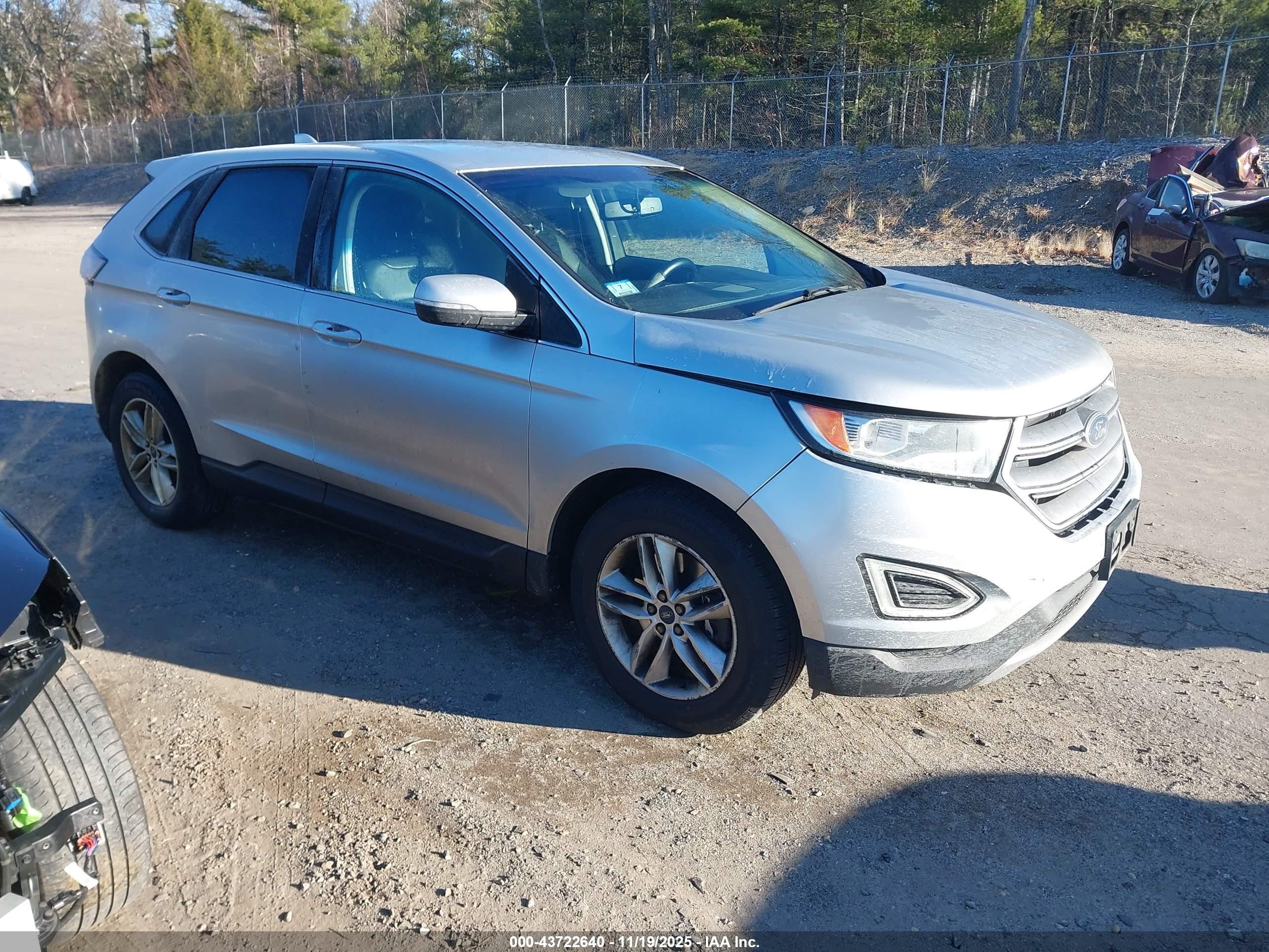 2015 Ford Edge SEL, VIN 2FMTK4J9XFBC24567 — Front end