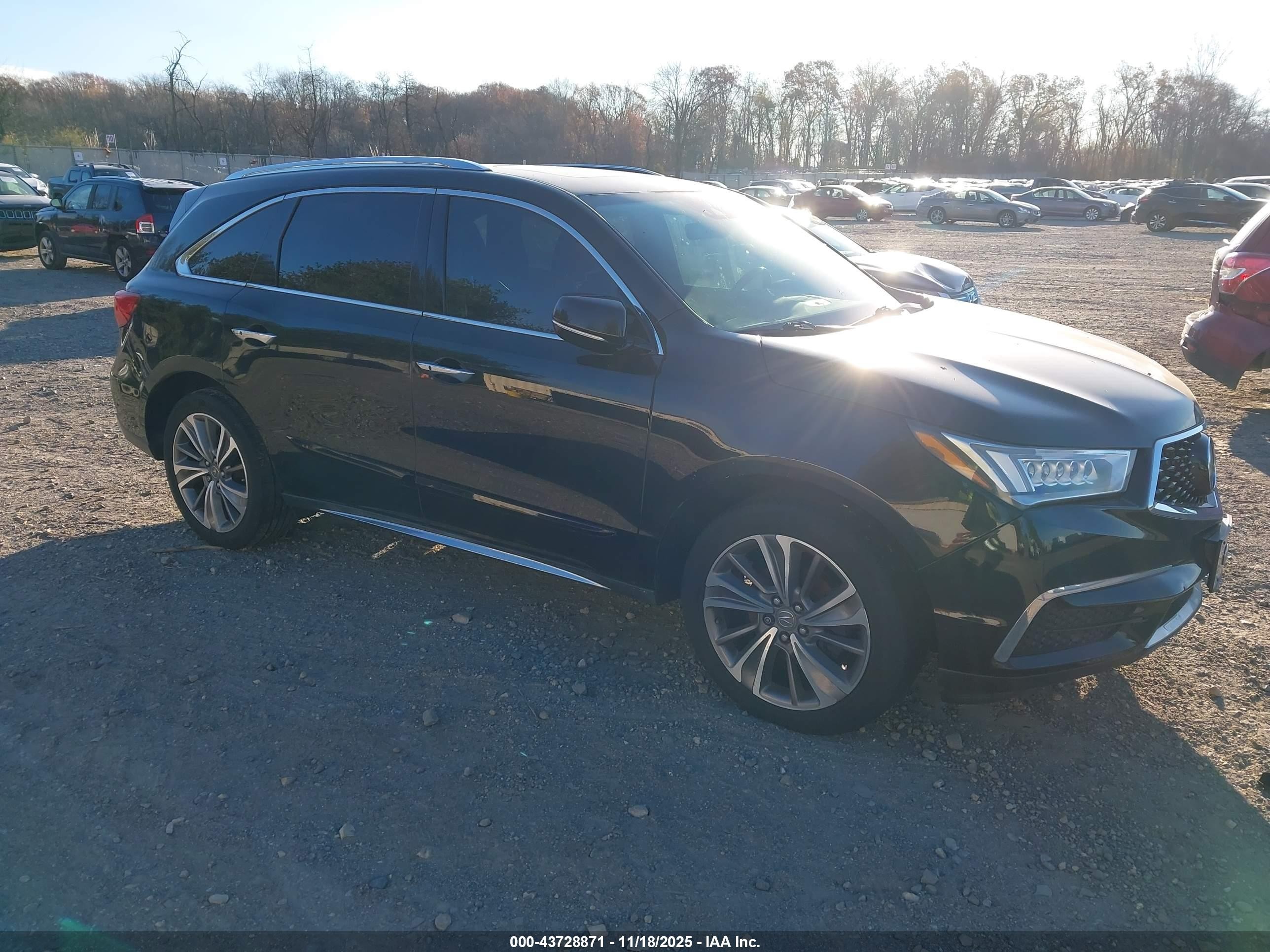 2018 Acura MDX Technology, VIN 5J8YD4H52JL026731 — Repossession