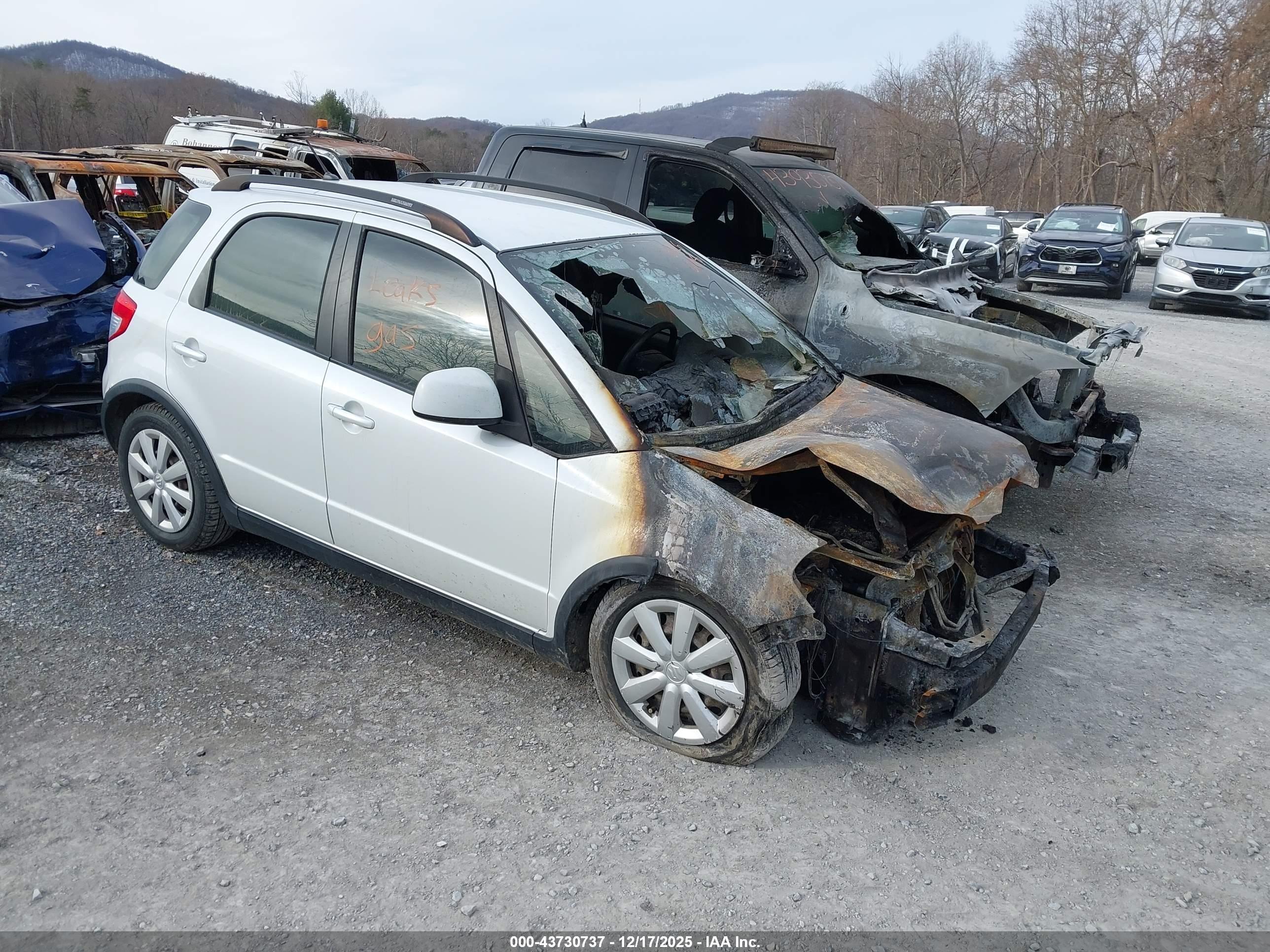 2012 Suzuki SX4 Crossover, VIN JS2YB5A37C6308048 — Interior fire