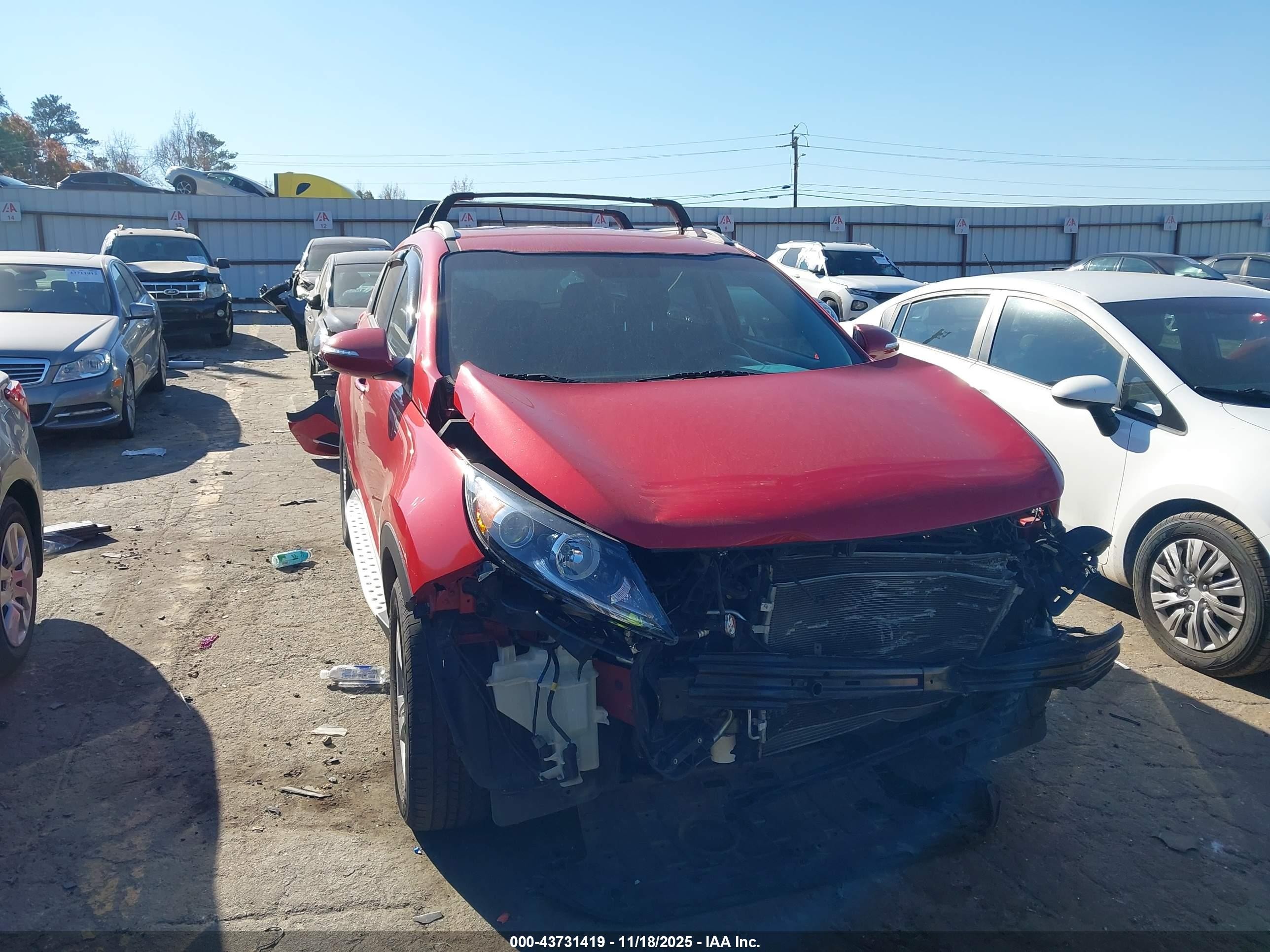 2013 Kia Sportage LX, VIN KNDPB3A2XD7433087 — Front end