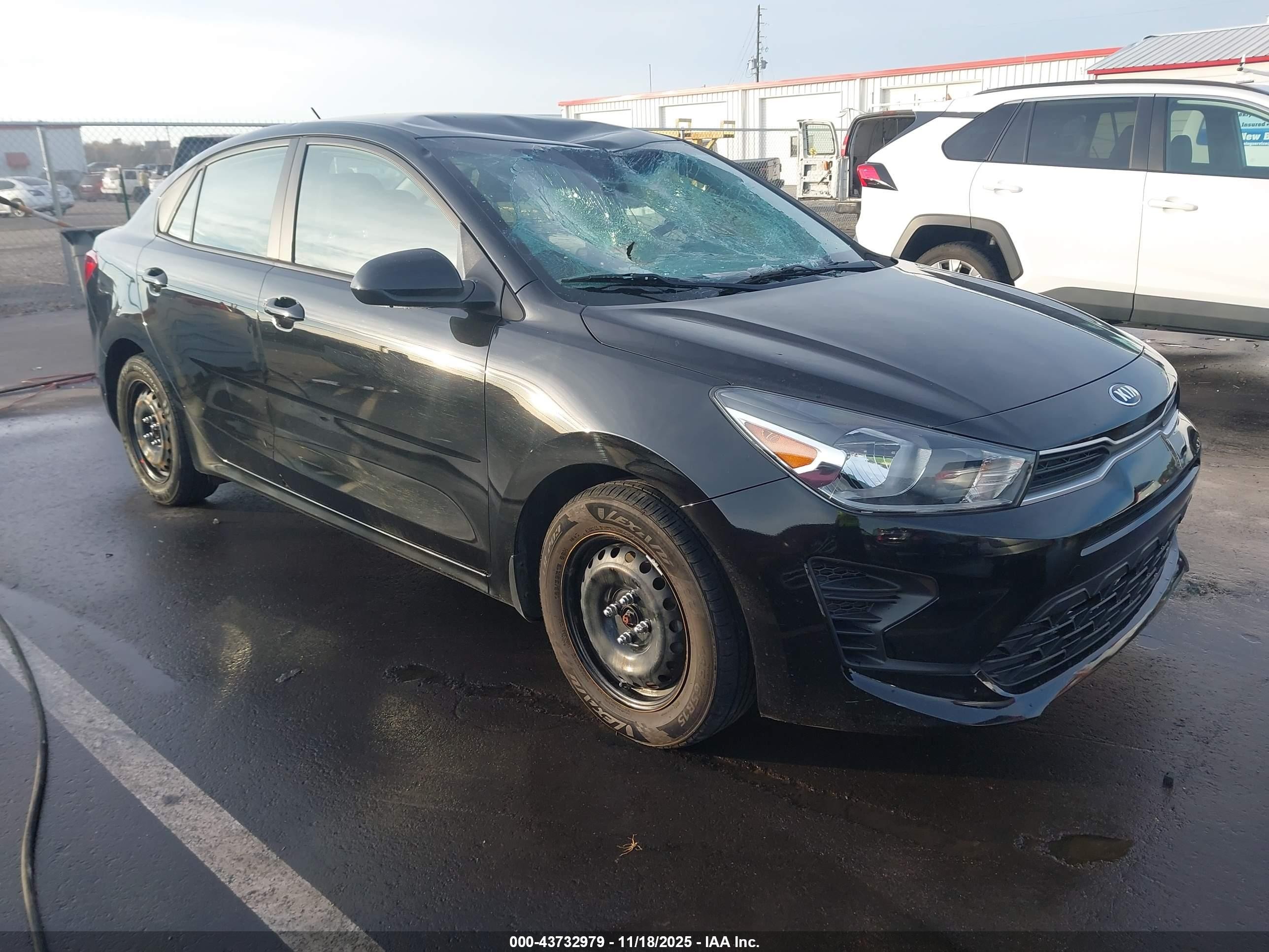 2021 Kia Rio S, VIN 3KPA24AD9ME396479 — Storm