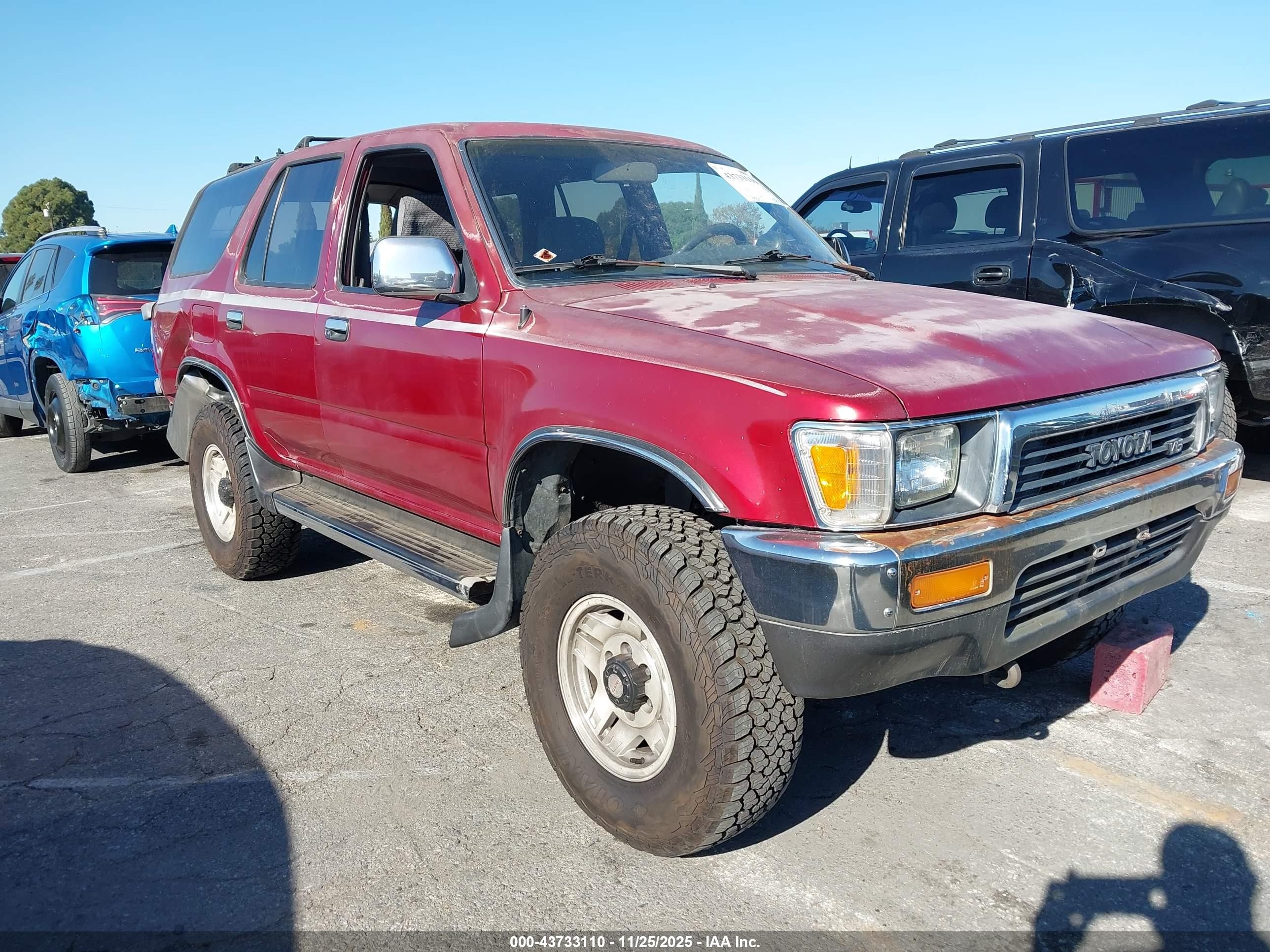 1991 Toyota 4Runner, VIN JT3VN39W1M0049573 — Rear end