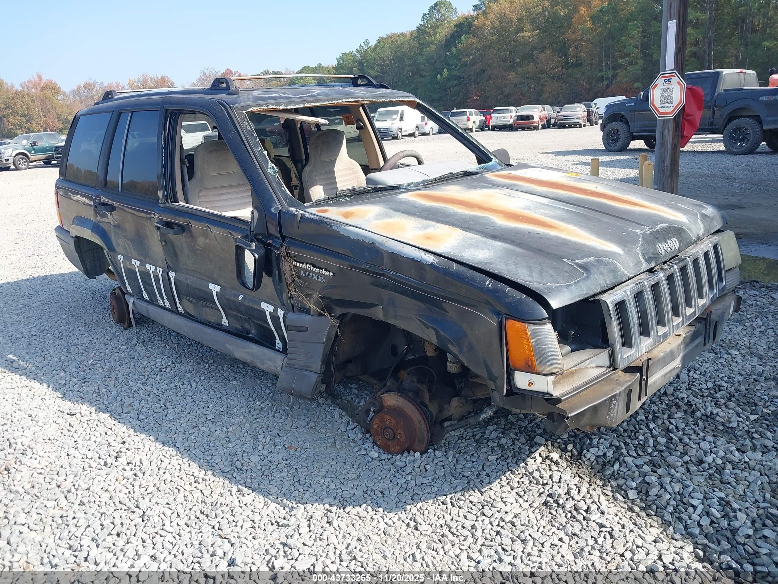 1995 Jeep Grand Cherokee Laredo, VIN 1J4GZ58S1SC502051 — Biohazard / chemical