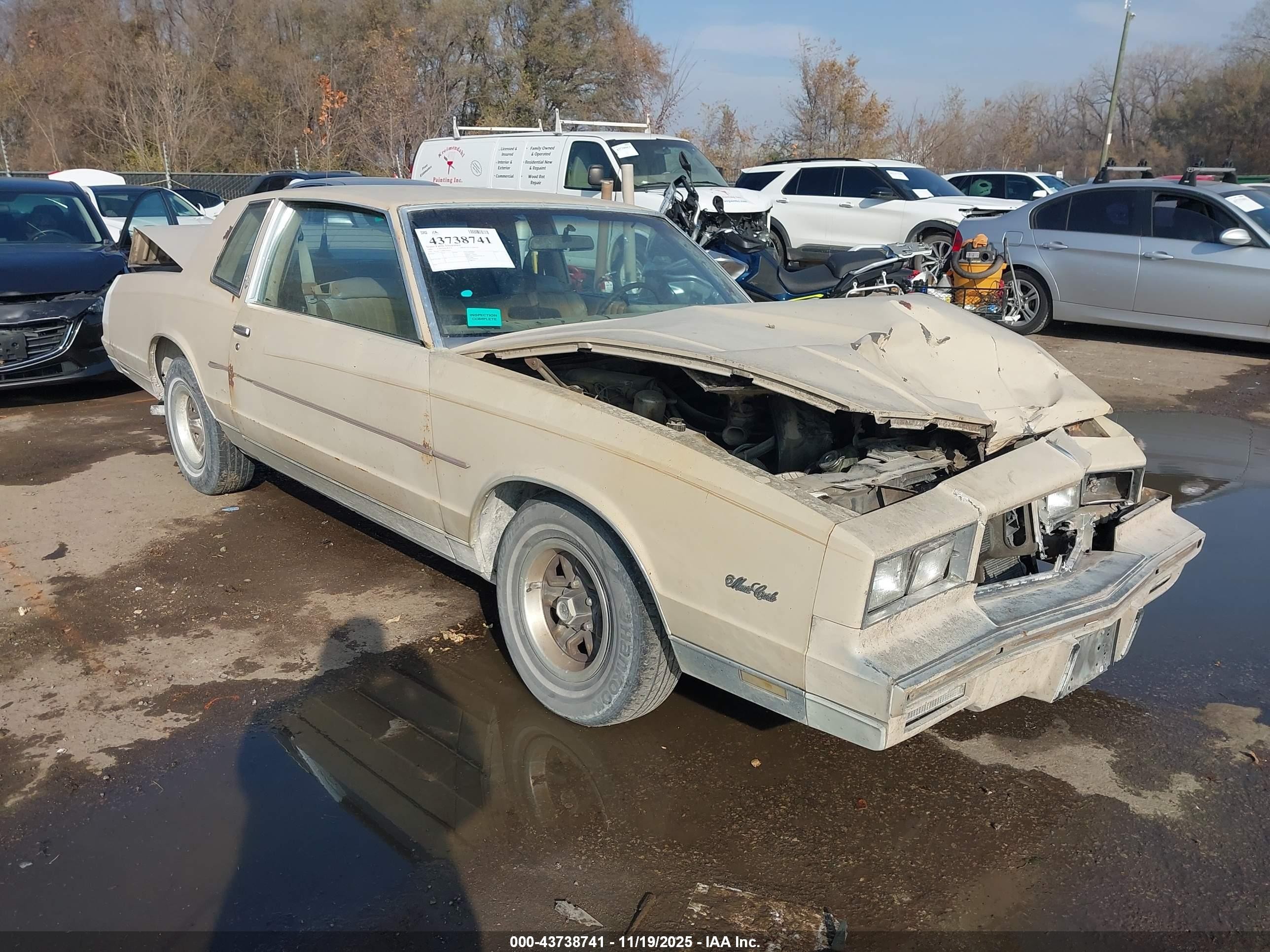 1981 Chevrolet Monte Carlo, VIN 1G1AZ37J6BK476036 — Front end