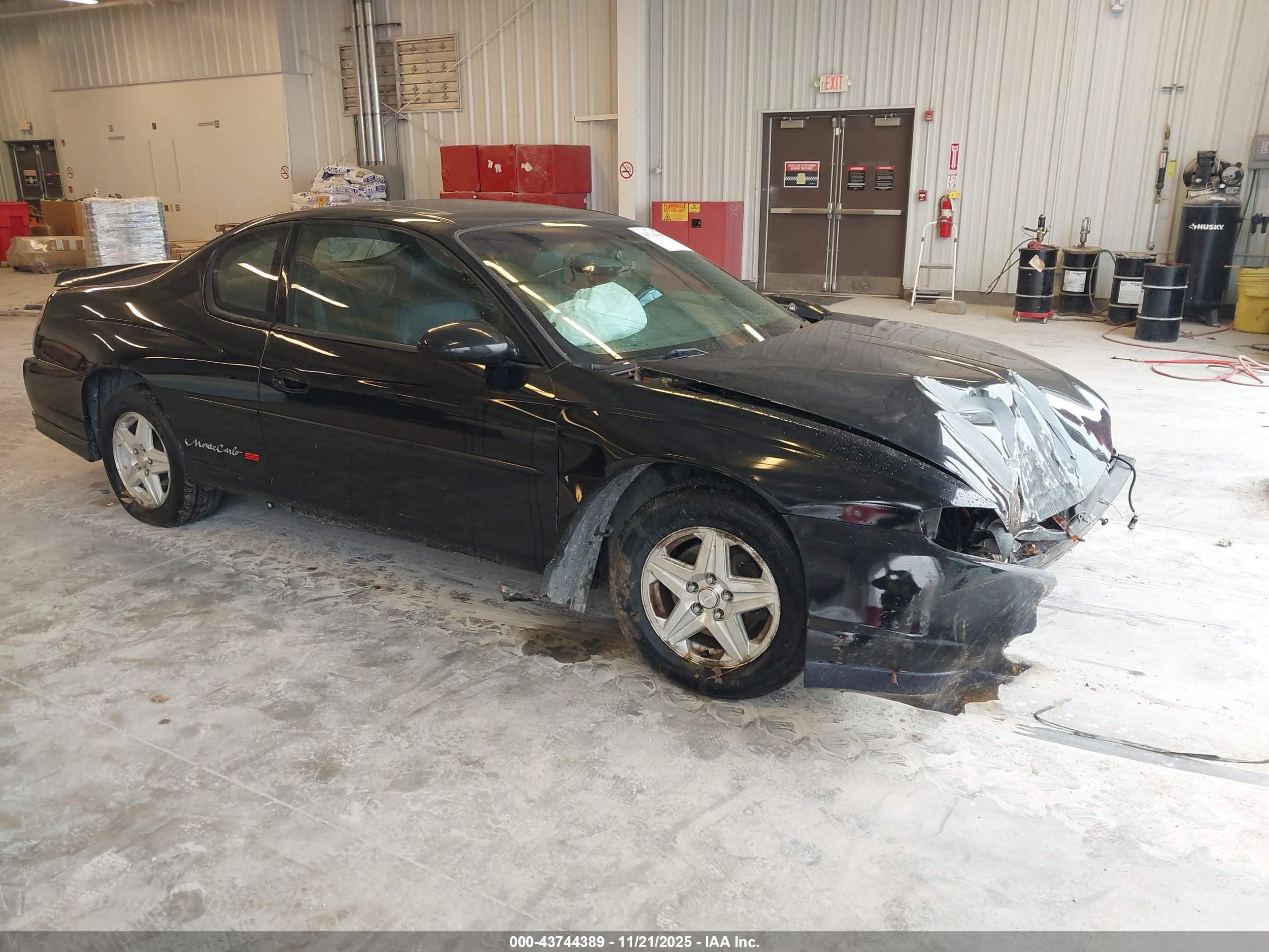 2002 Chevrolet Monte Carlo SS, VIN 2G1WX15K029112837 — Front end