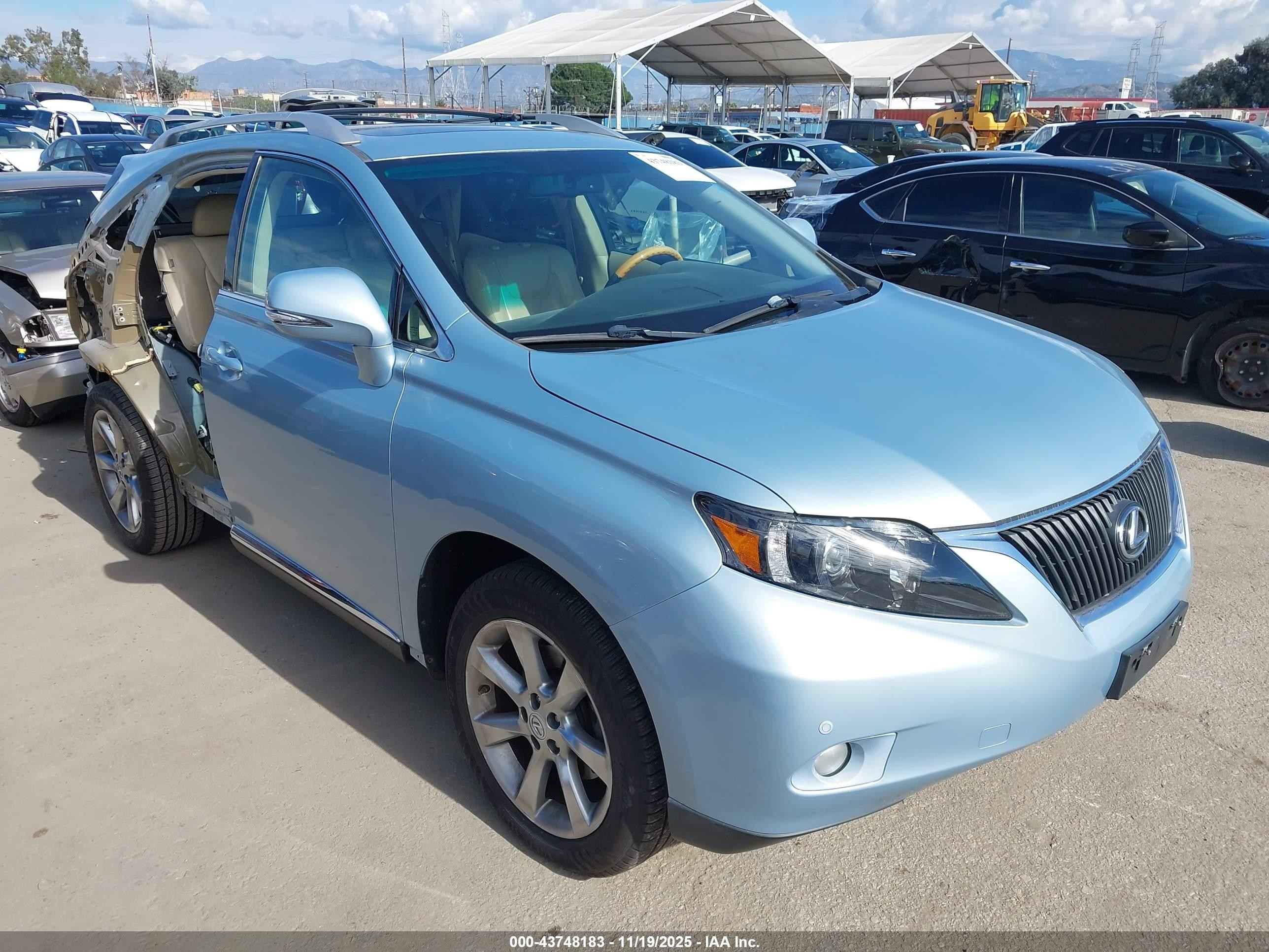 2012 Lexus RX 350, VIN 2T2ZK1BAXCC066123 — Rear end