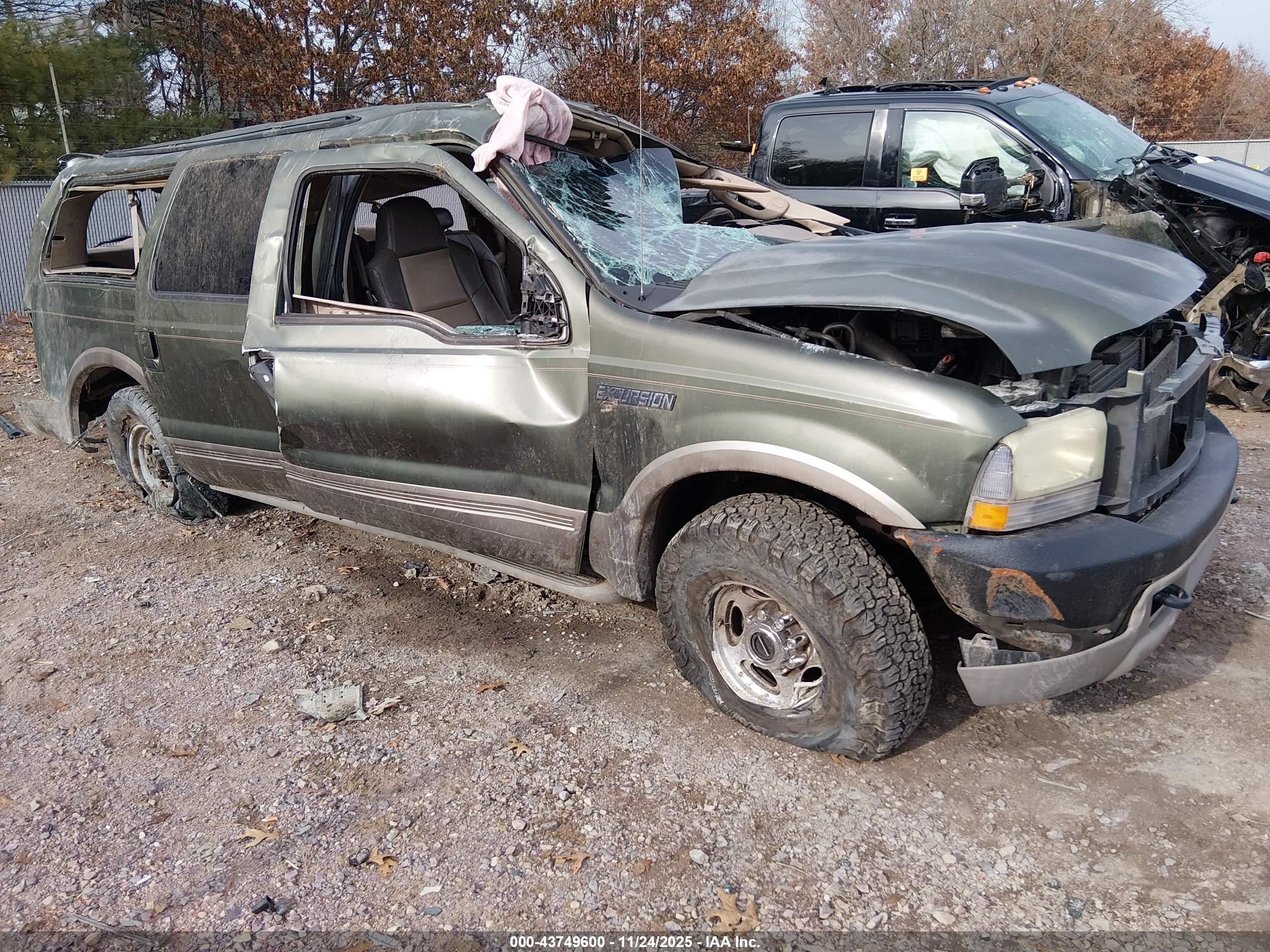 2004 Ford Excursion Eddie Bauer, VIN 1FMSU45P54EC12018 — Rollover