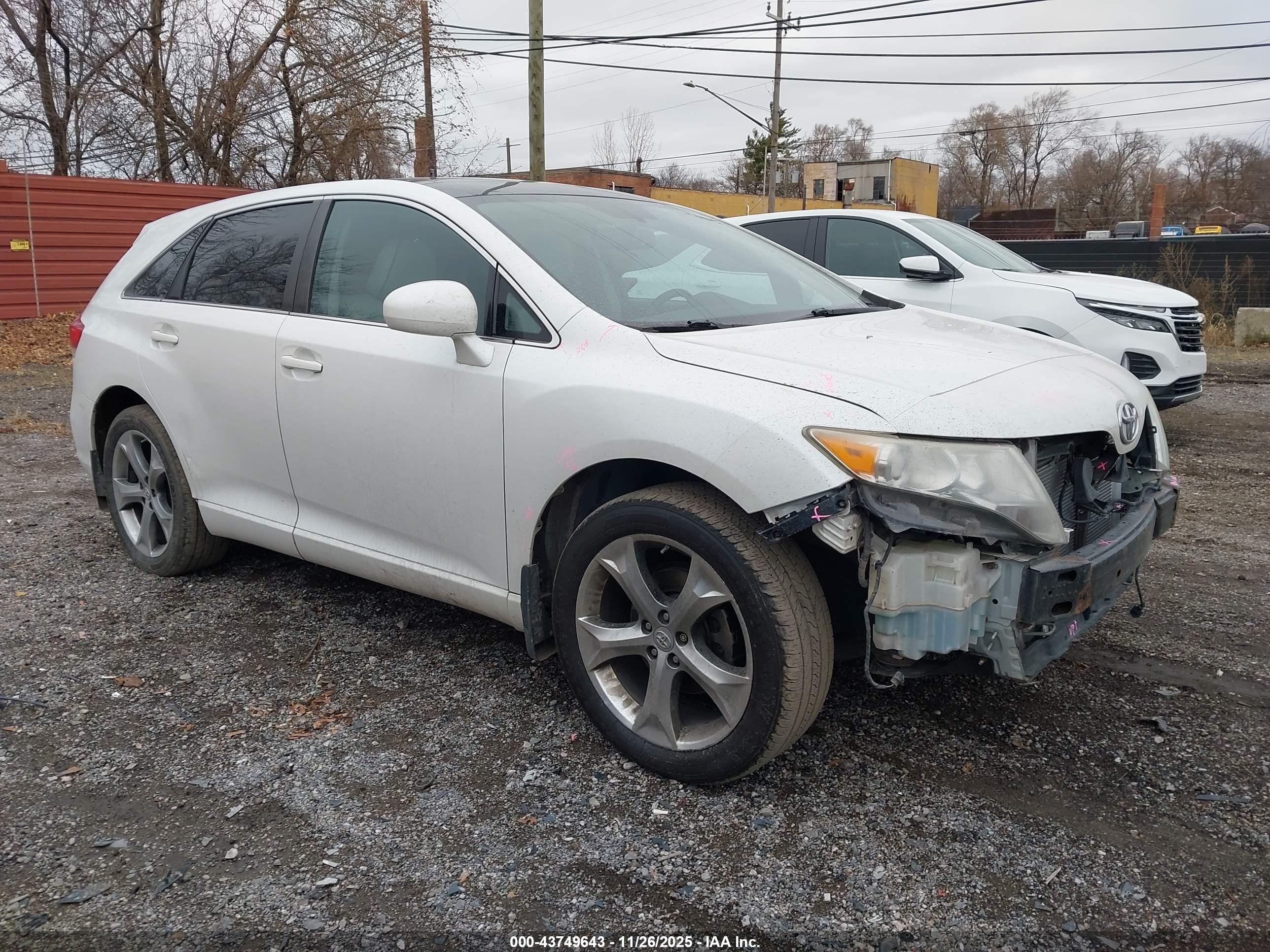 2012 Toyota Venza XLE, VIN 4T3BK3BB7CU067309 — Front end