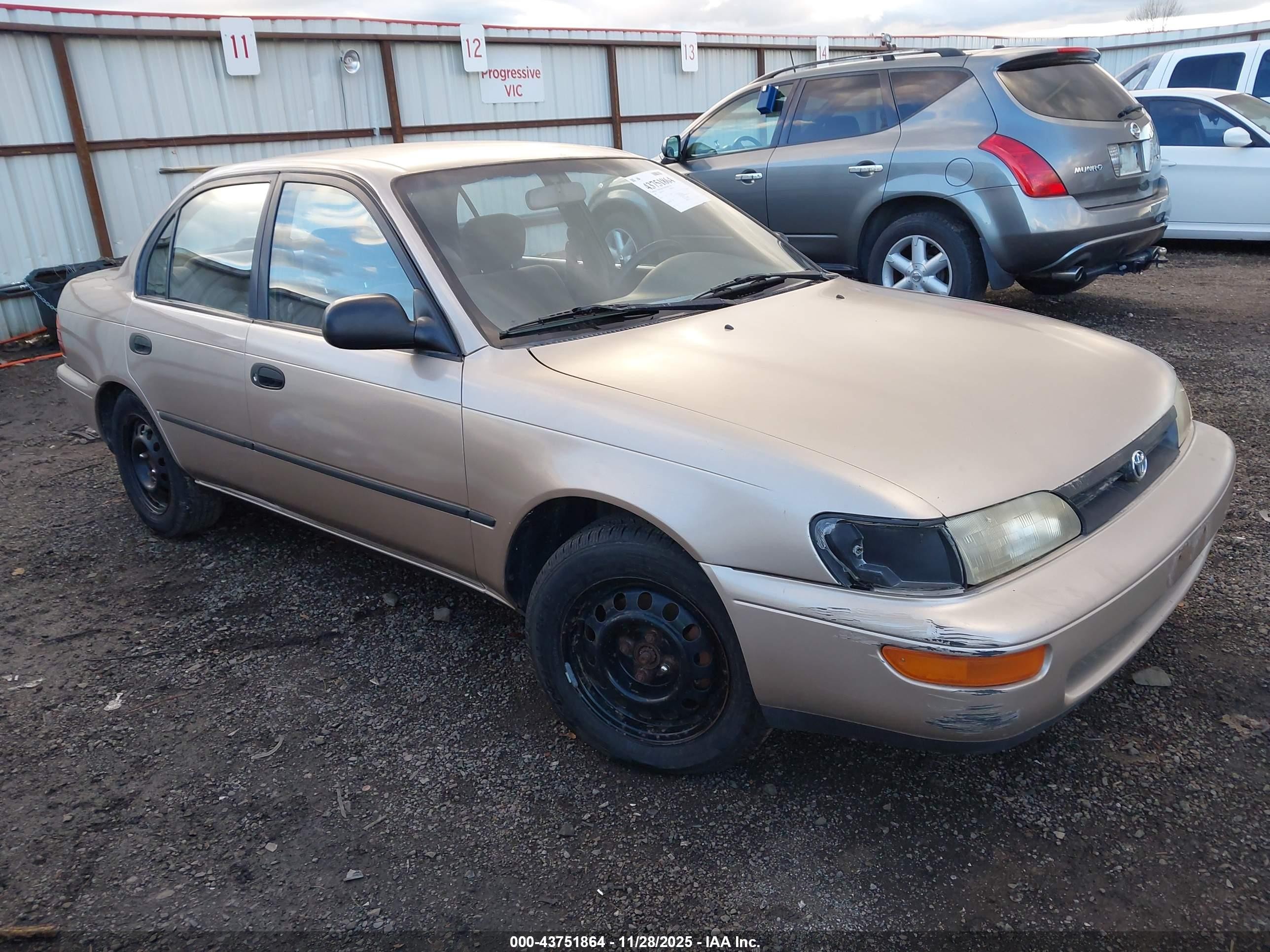 1995 Toyota Corolla DX, VIN 1NXAE09B3SZ344102 — Normal wear