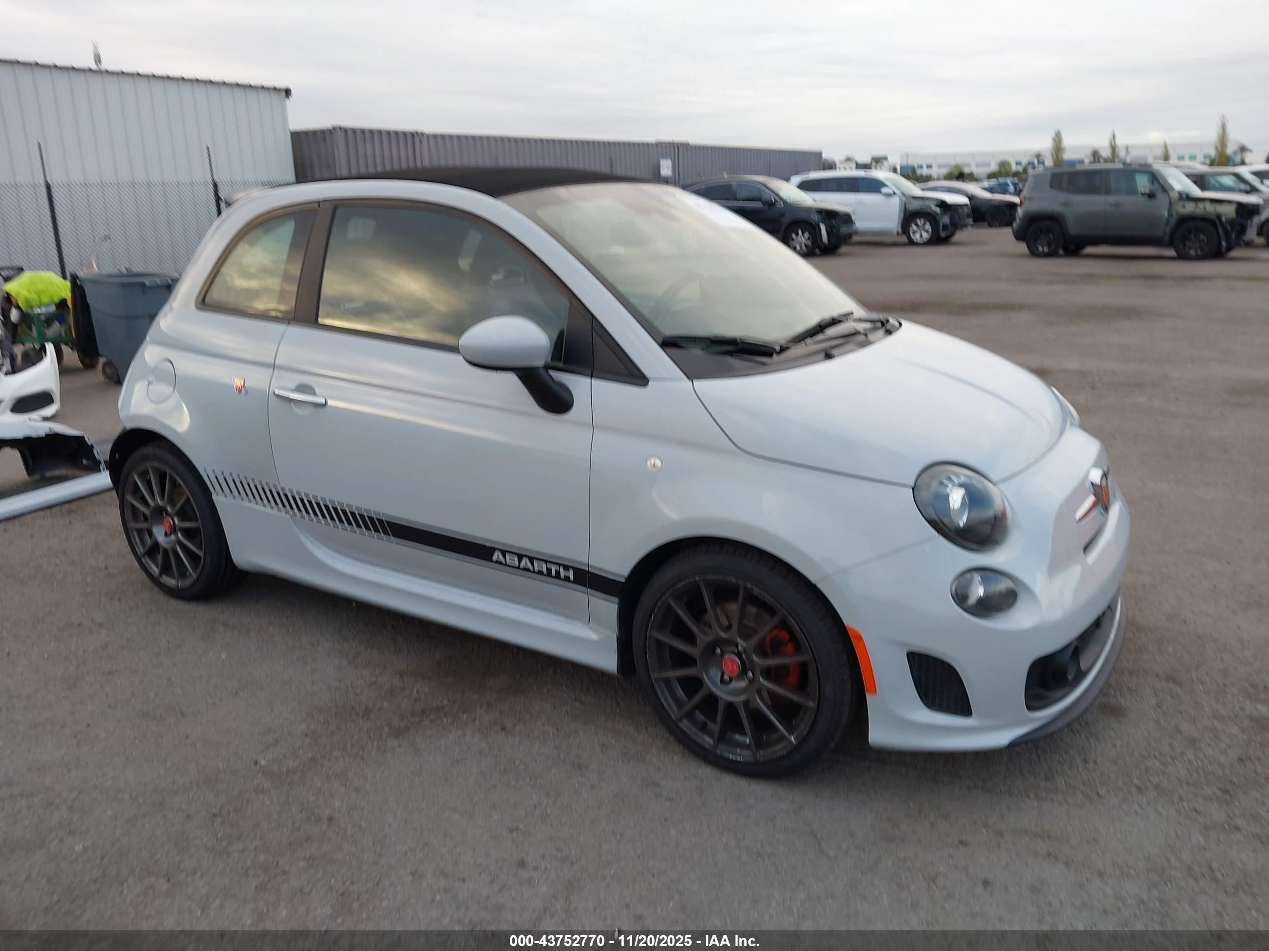 2017 FIAT 500 Abarth, VIN 3C3CFFJH1HT548000 — Rear end