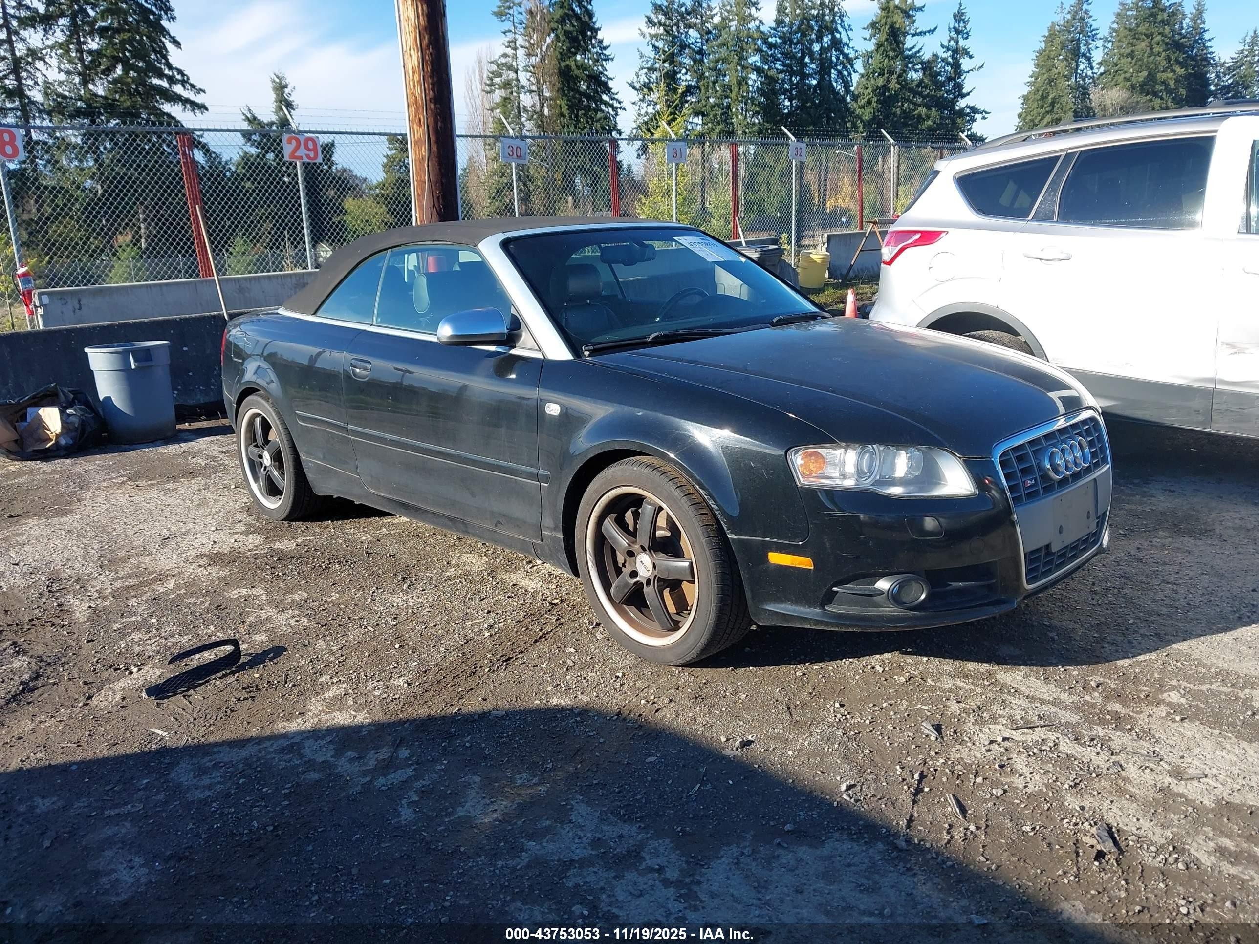 2007 Audi S4, VIN WUARL48HX7K901166 — Rear end