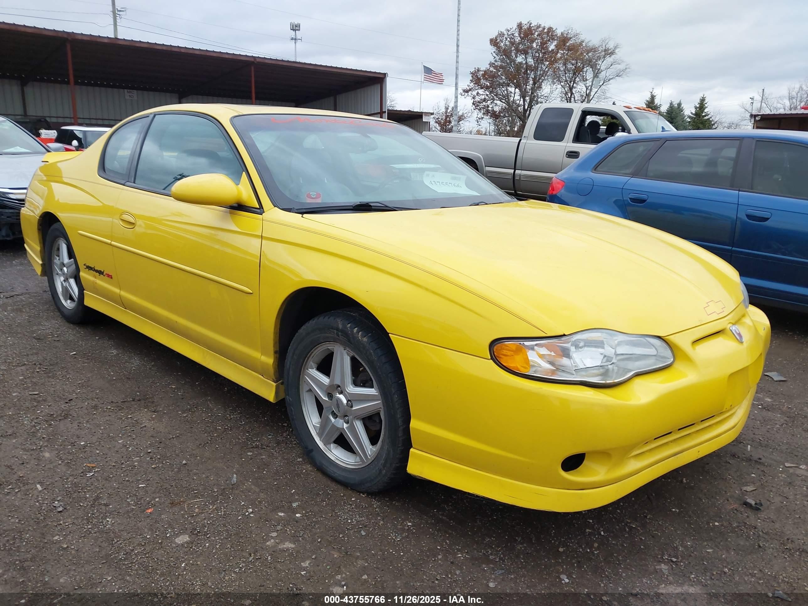 2004 Chevrolet Monte Carlo SS Supercharged, VIN 2G1WZ151649175705 — Front end