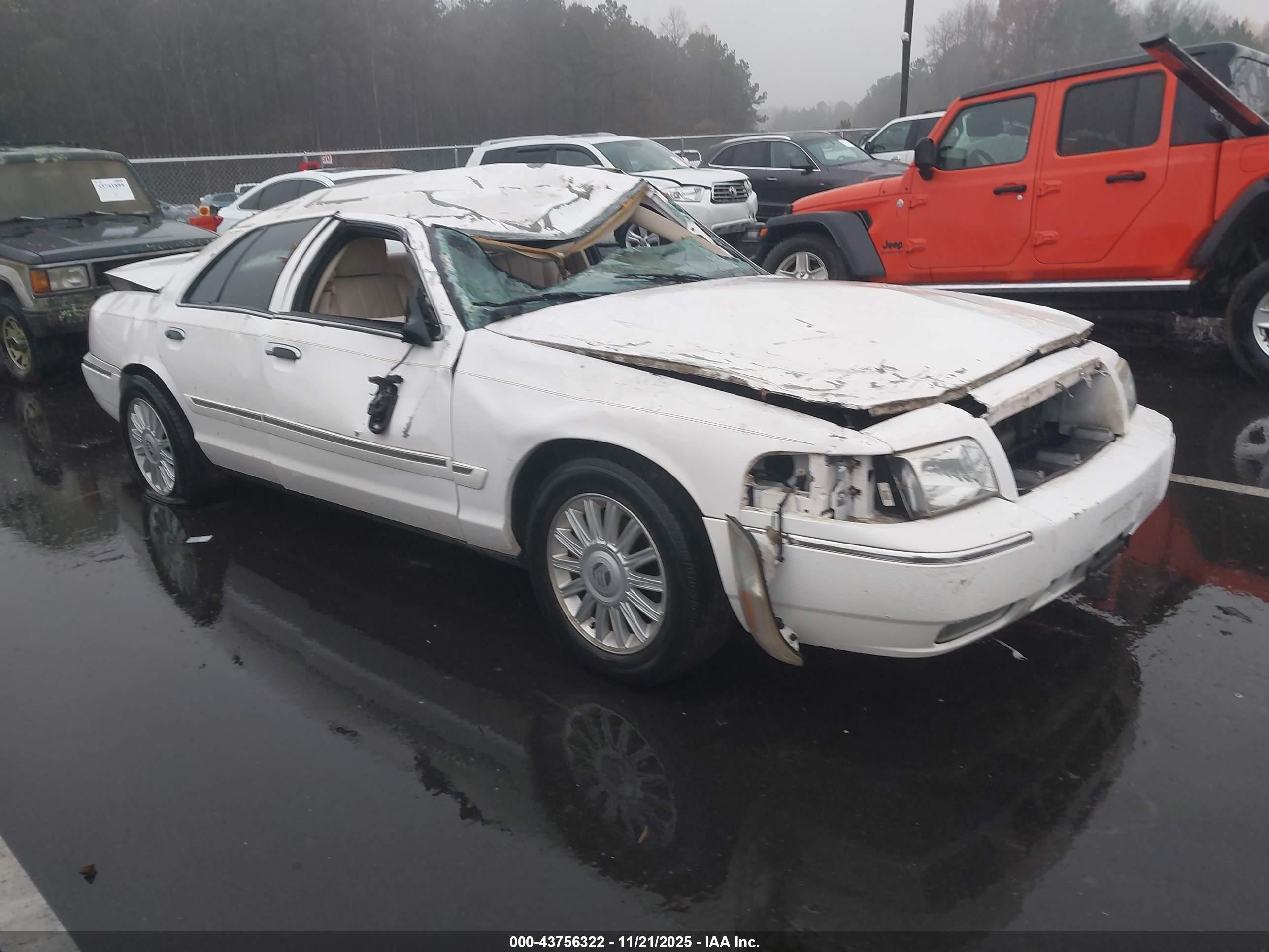 2008 Mercury Grand Marquis LS, VIN 2MEFM75V98X656270 — Rollover