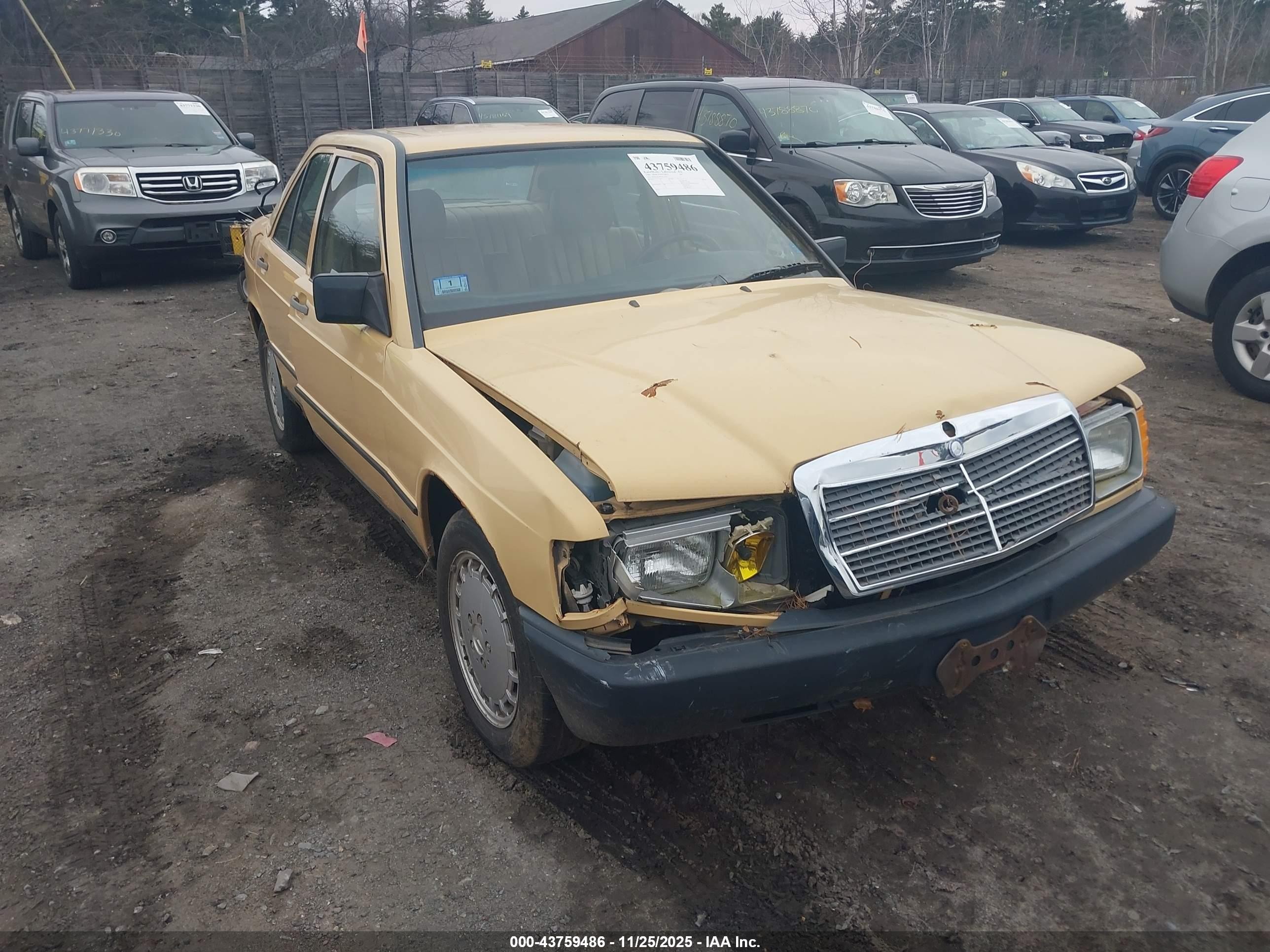 1986 Mercedes-Benz 190 E, VIN WDBDA24D9GF157071 — Front end
