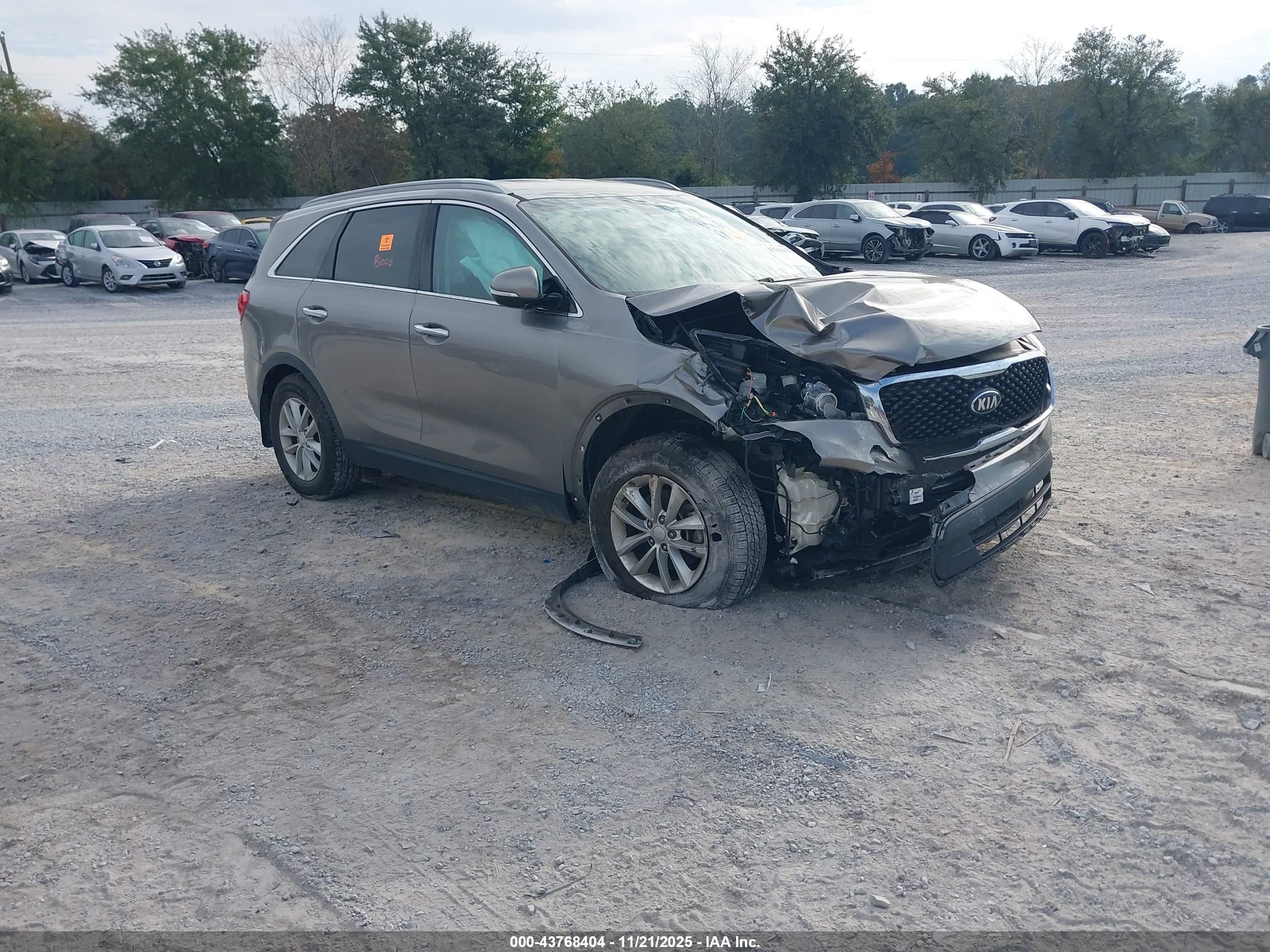 2017 Kia Sorento LX, VIN 5XYPG4A34HG245478 — Front end