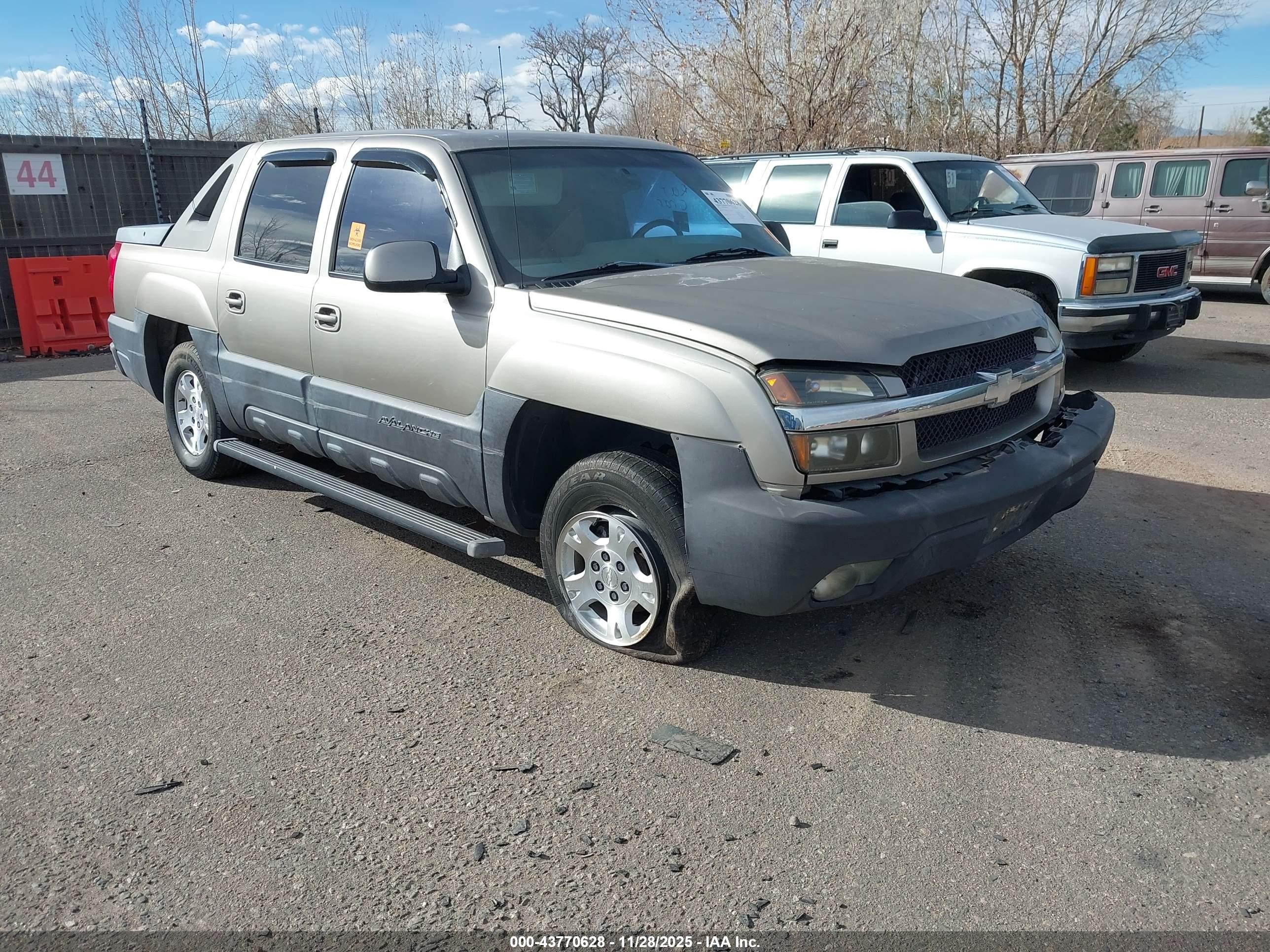 2003 Chevrolet Avalanche, VIN 3GNEC13T53G185808 — Biohazard / chemical