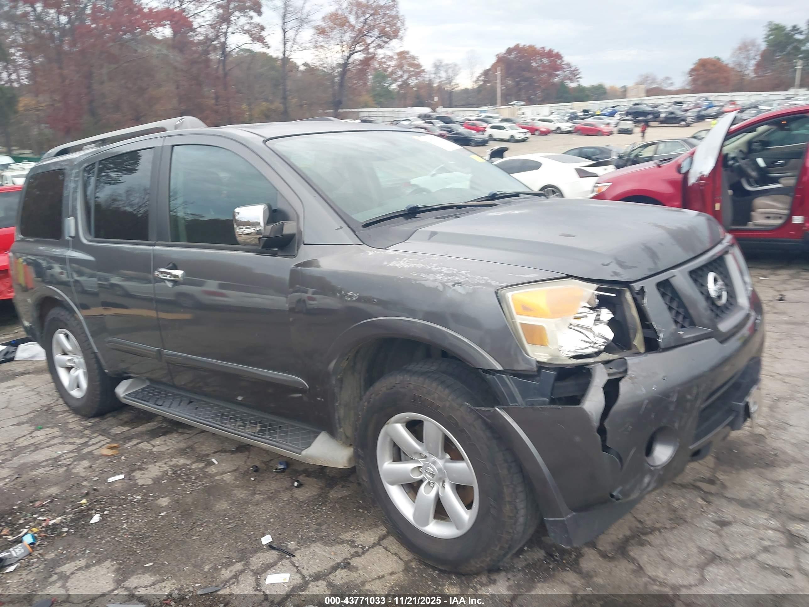 2012 Nissan Armada SV, VIN 5N1AA0ND6CN609559 — Front end