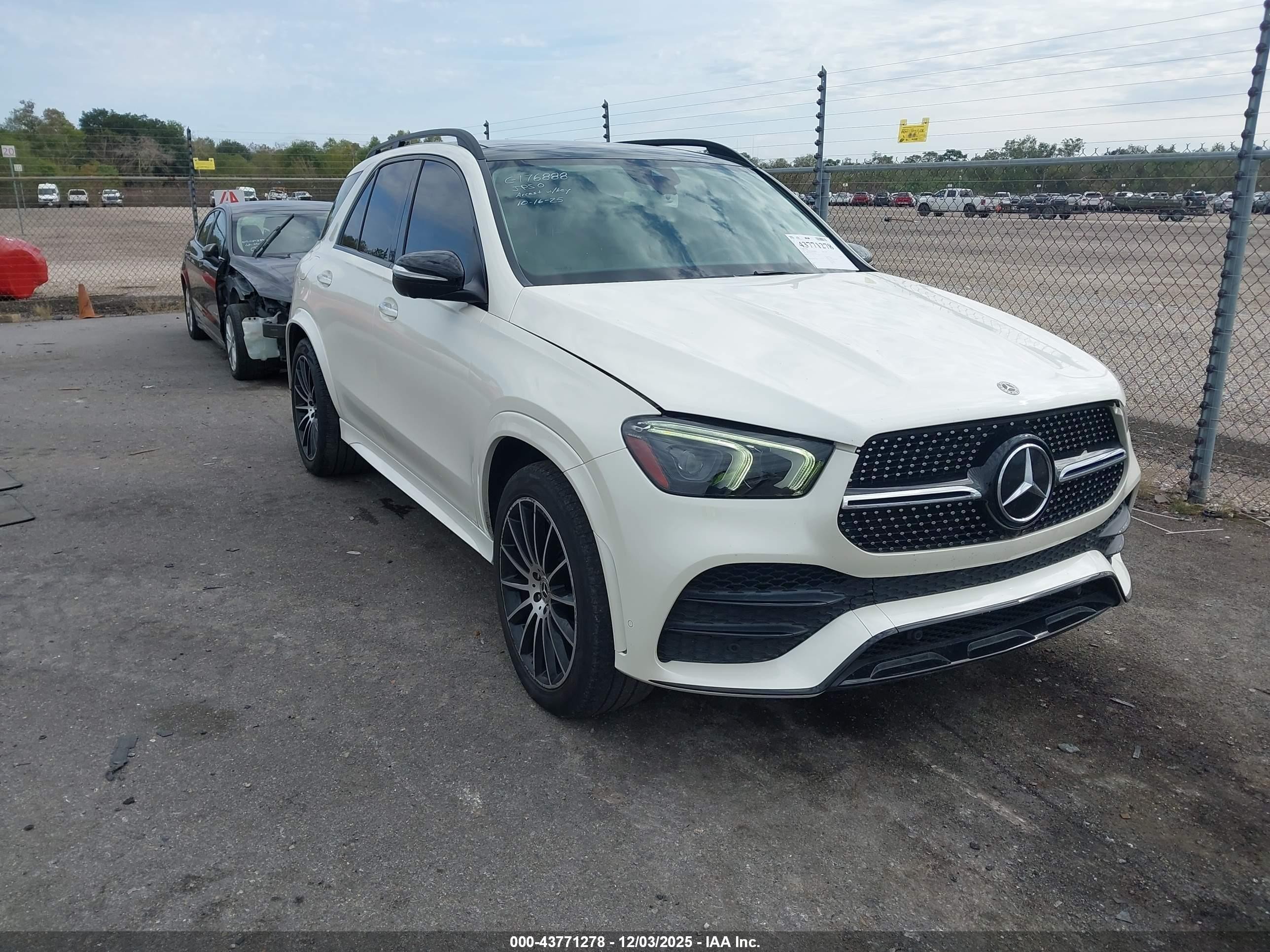2020 Mercedes-Benz GLE 350, VIN 4JGFB4KB5LA077676 — Not stated