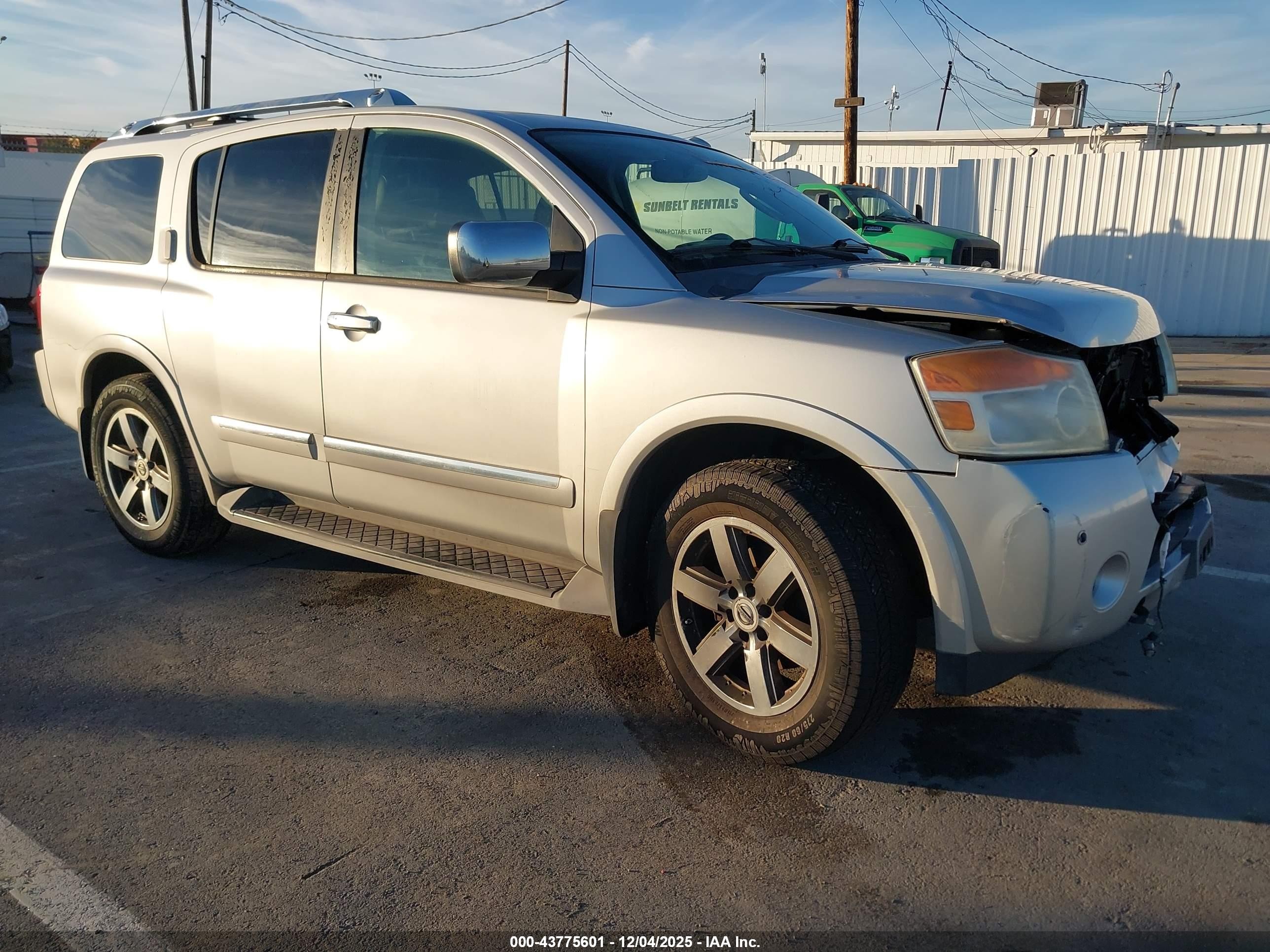 2012 Nissan Armada Platinum, VIN 5N1AA0NC2CN609565 — Front end
