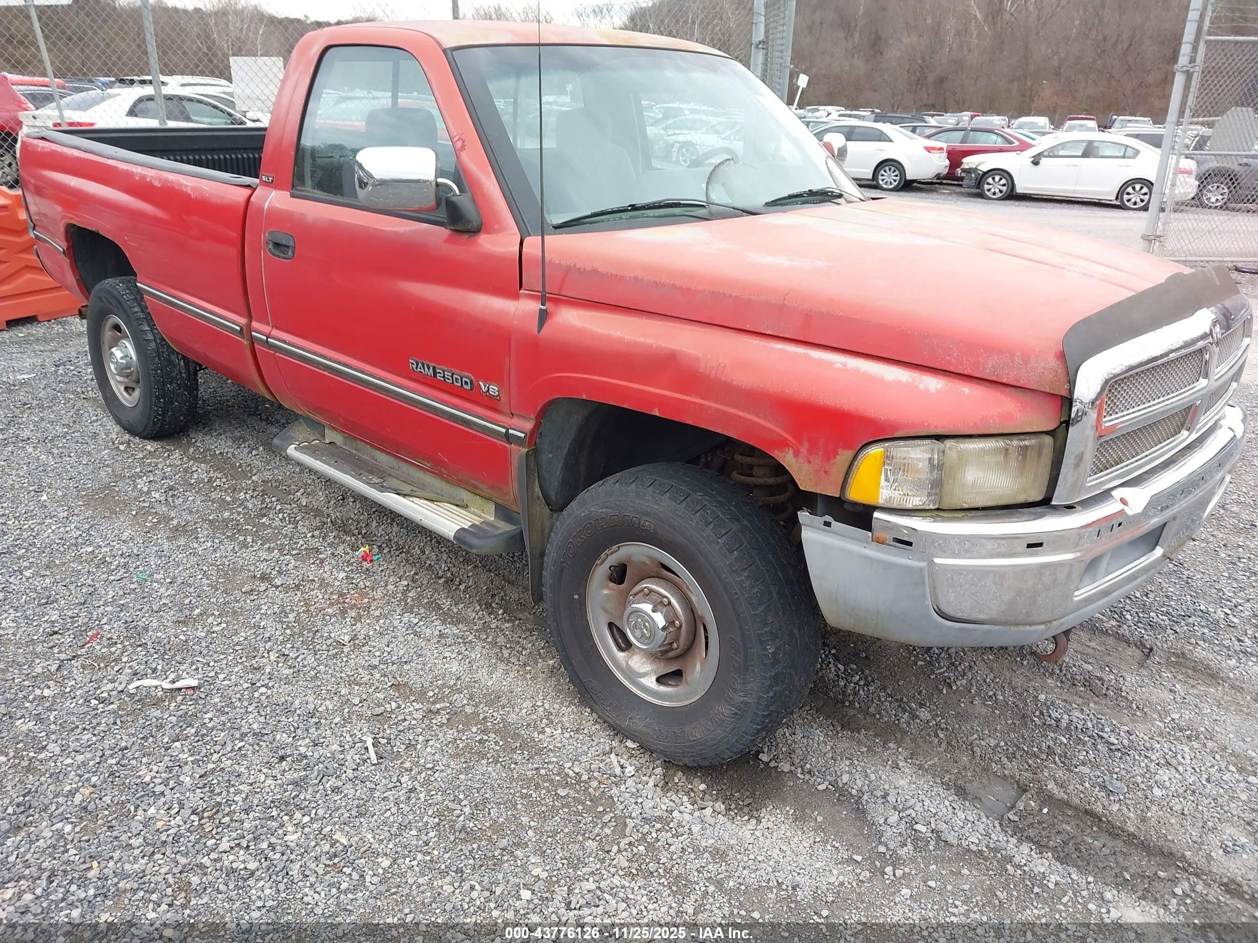 1996 Dodge RAM, VIN 1B7JF26Z3TS596248 — Зад