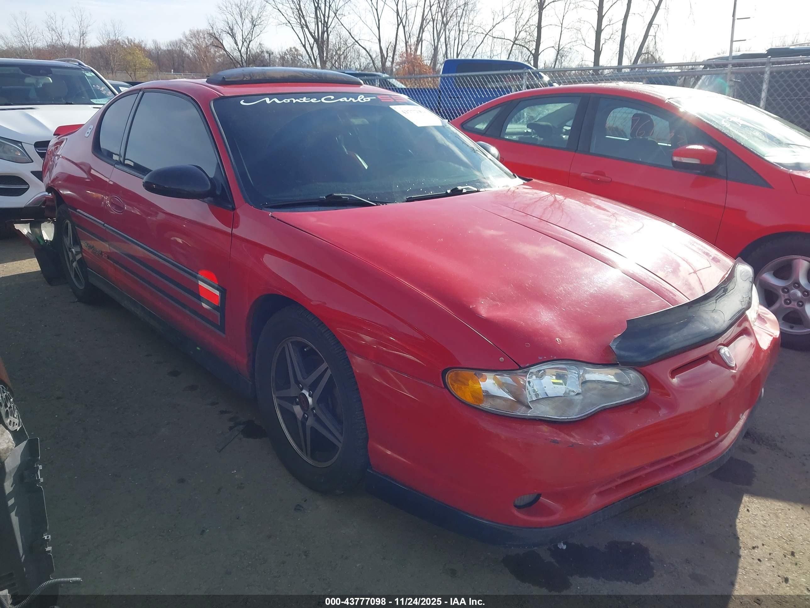 2004 Chevrolet Monte Carlo SS Supercharged, VIN 2G1WZ121749337345 — Rear end