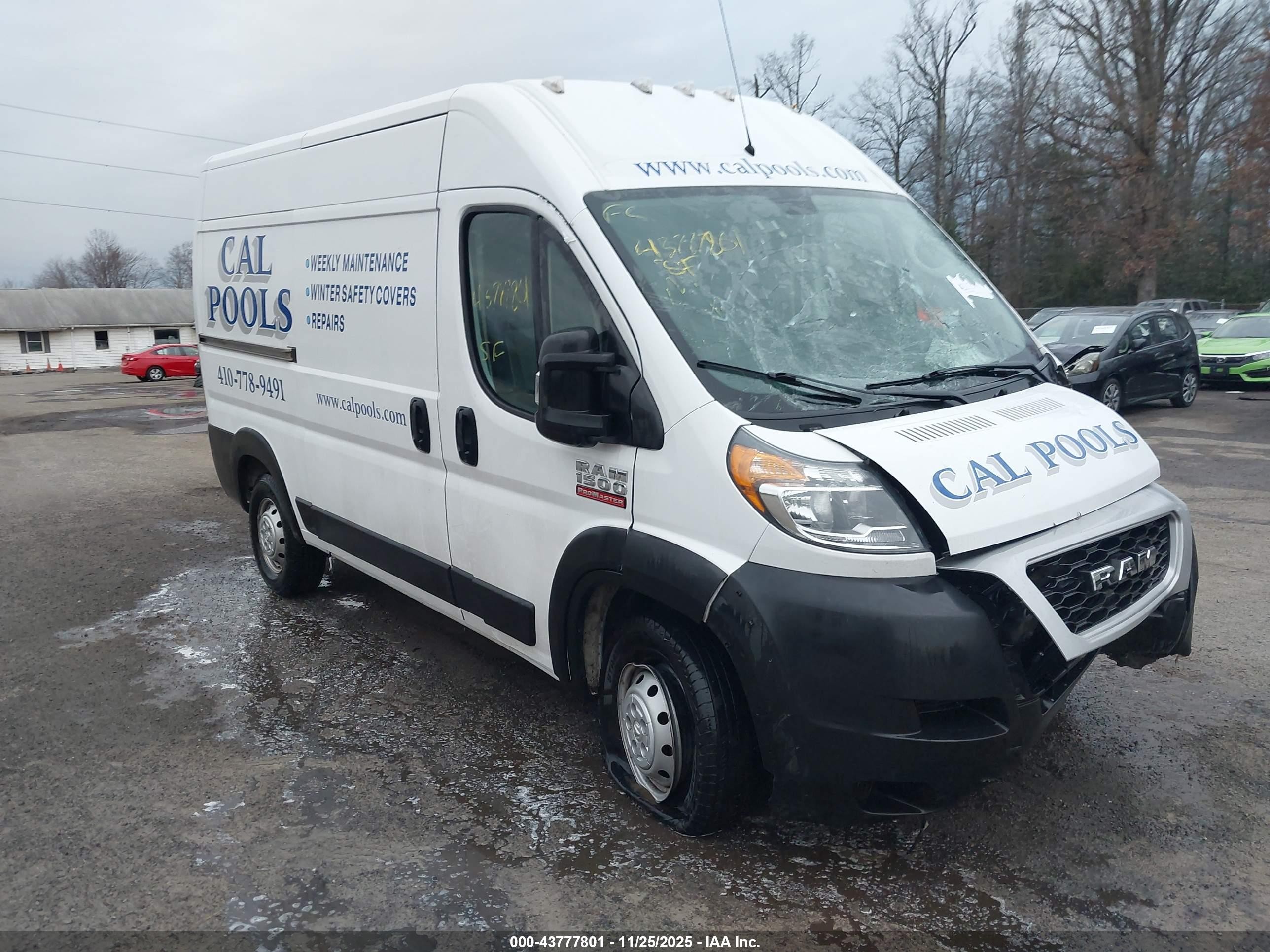2021 Ram ProMaster, VIN 3C6ERVBG6ME505290 — Перед