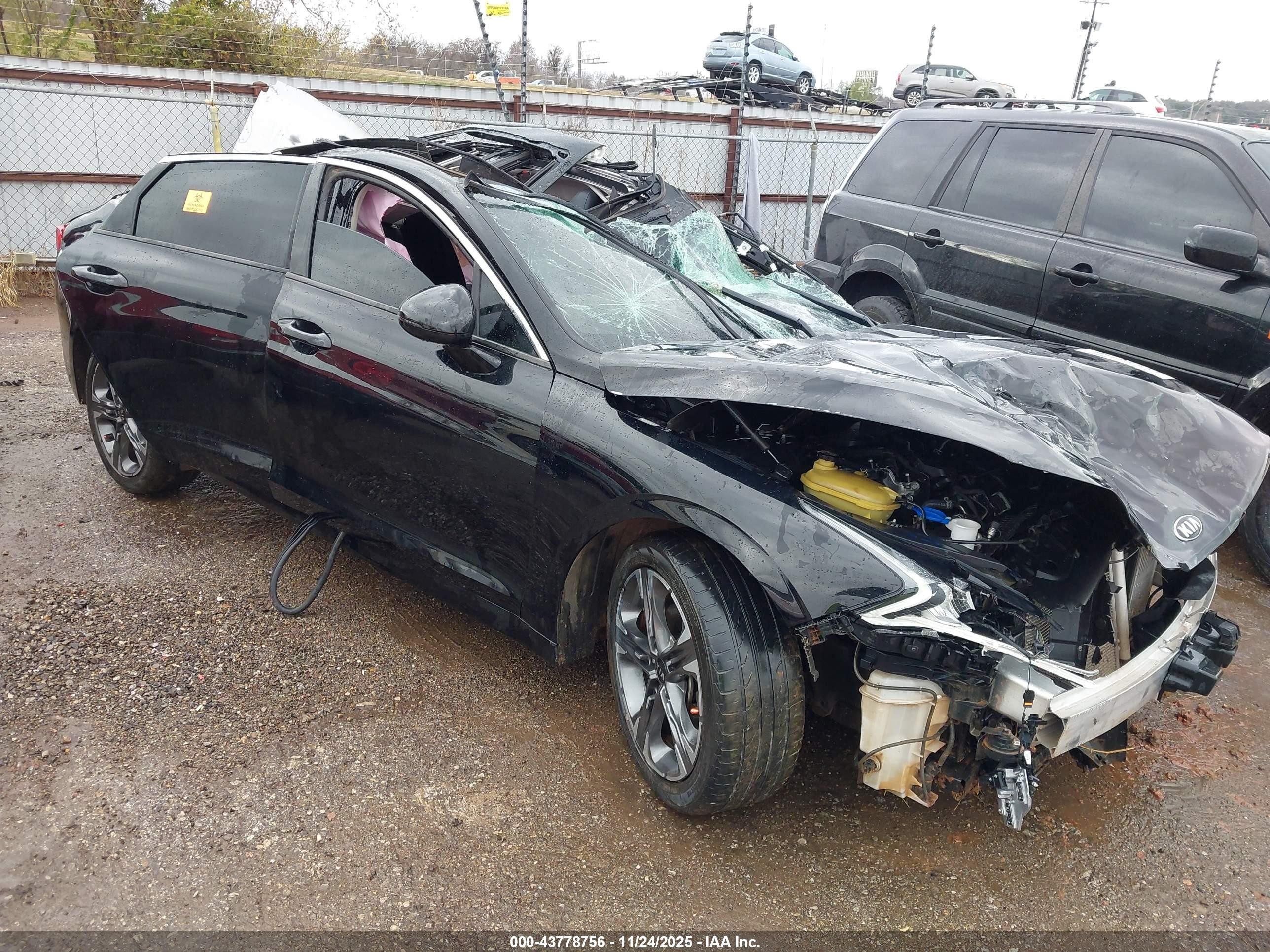 2021 Kia K5 EX, VIN 5XXG34J22MG031025 — Rollover