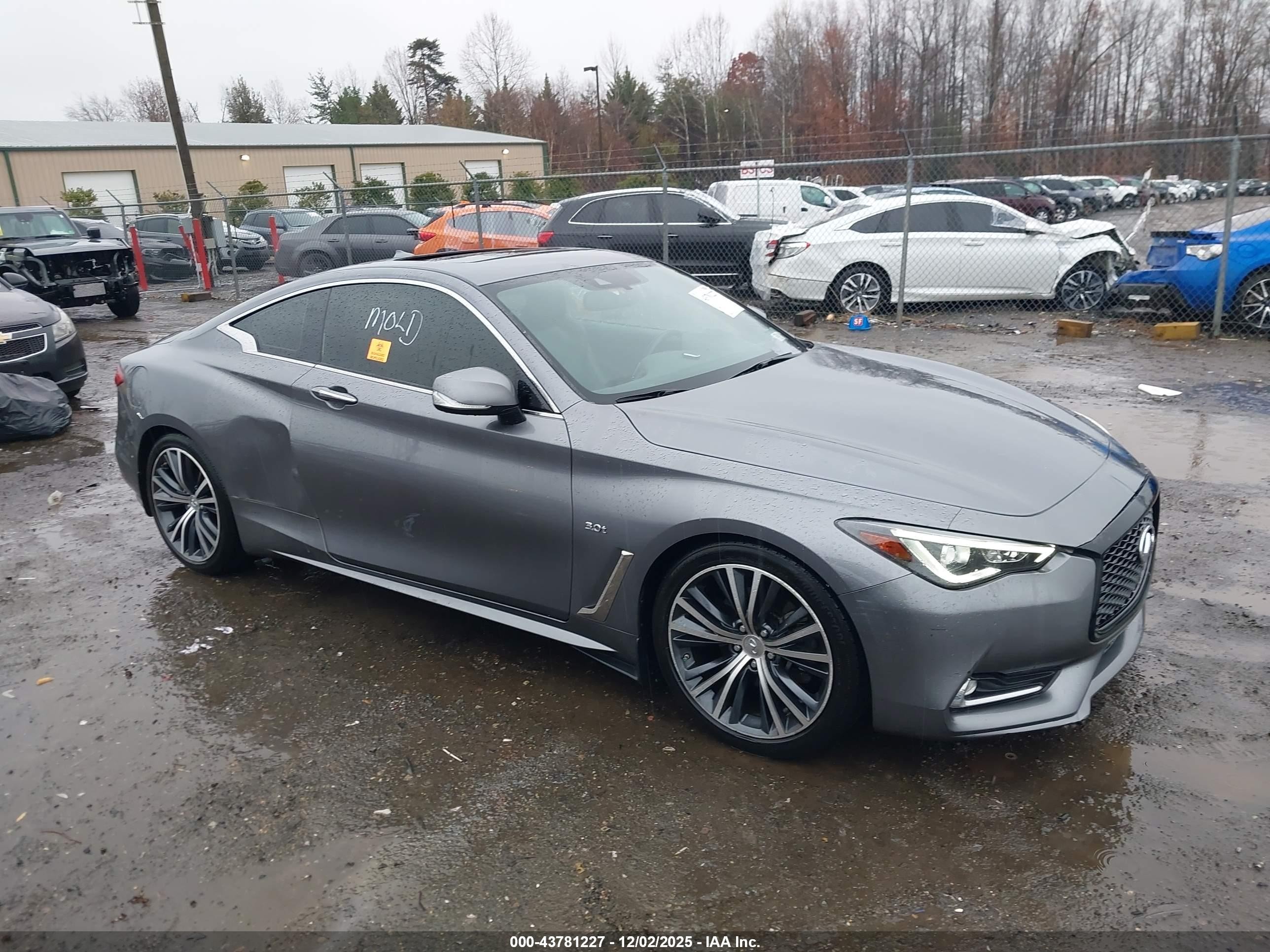 2019 Infiniti Q60 Luxe, VIN JN1EV7EK3KM231581 — Biohazard / chemical