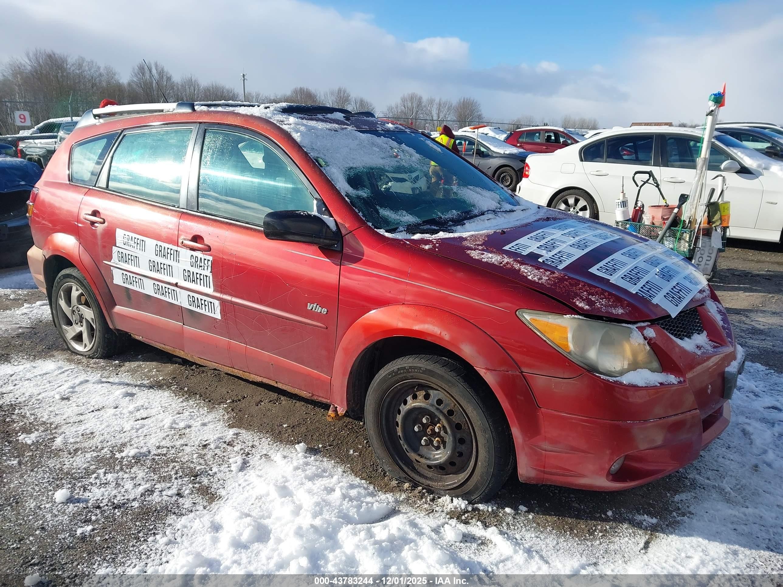 2004 Pontiac Vibe, VIN 5Y2SL62814Z407140 — Vandalism