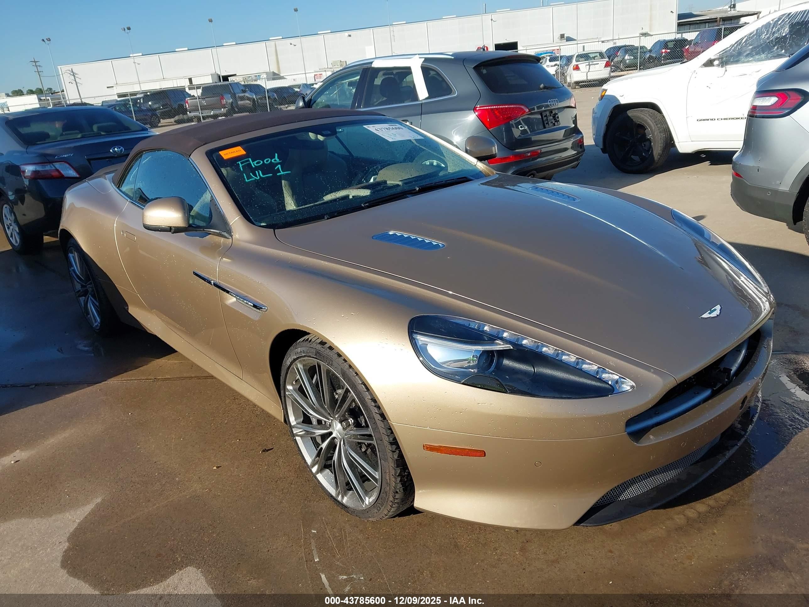 2014 Aston Martin DB9, VIN SCFFDABM8EGB15291 — Water / flood