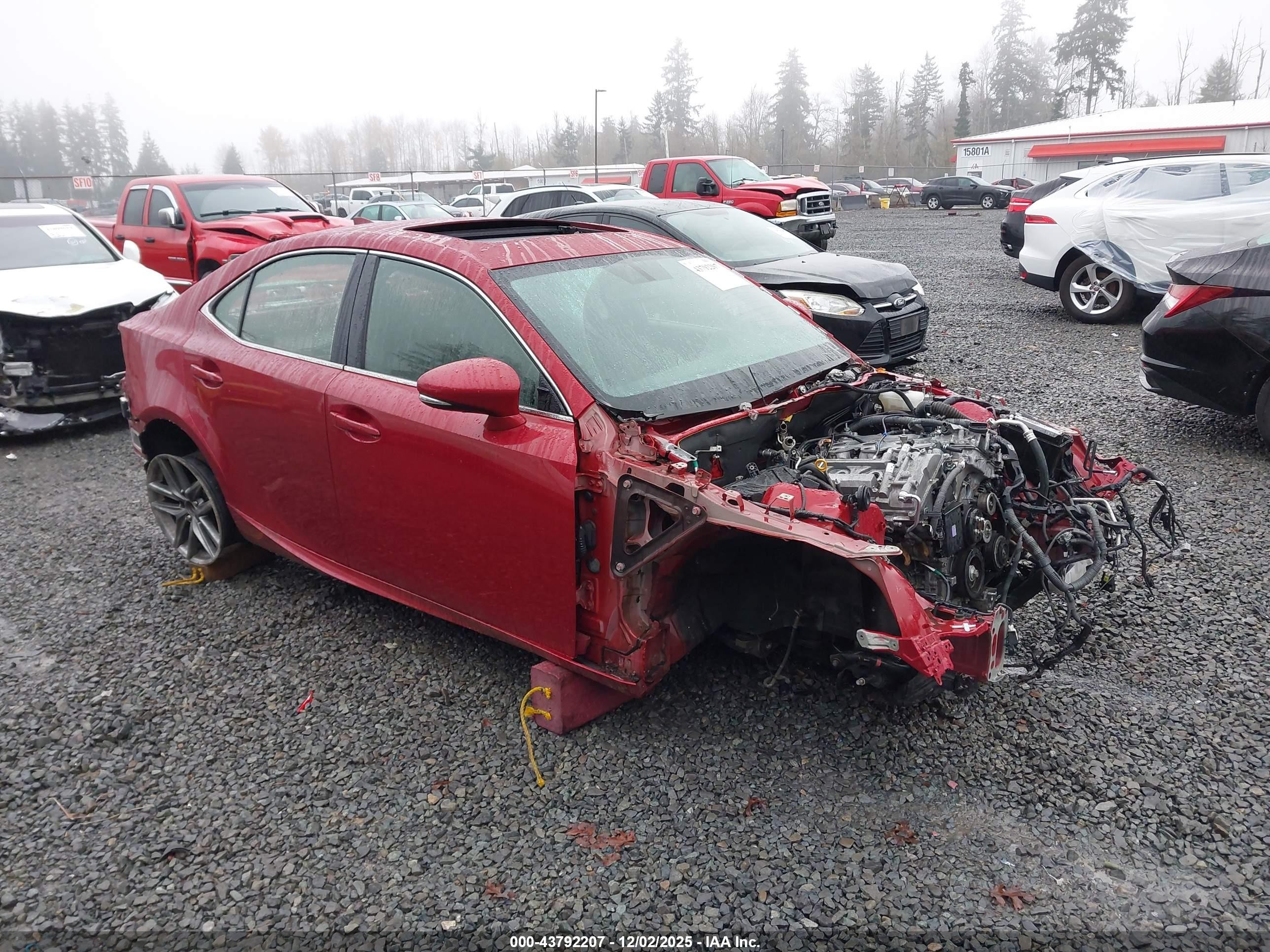 2015 Lexus IS 250, VIN JTHCF1D20F5027013 — Stripped