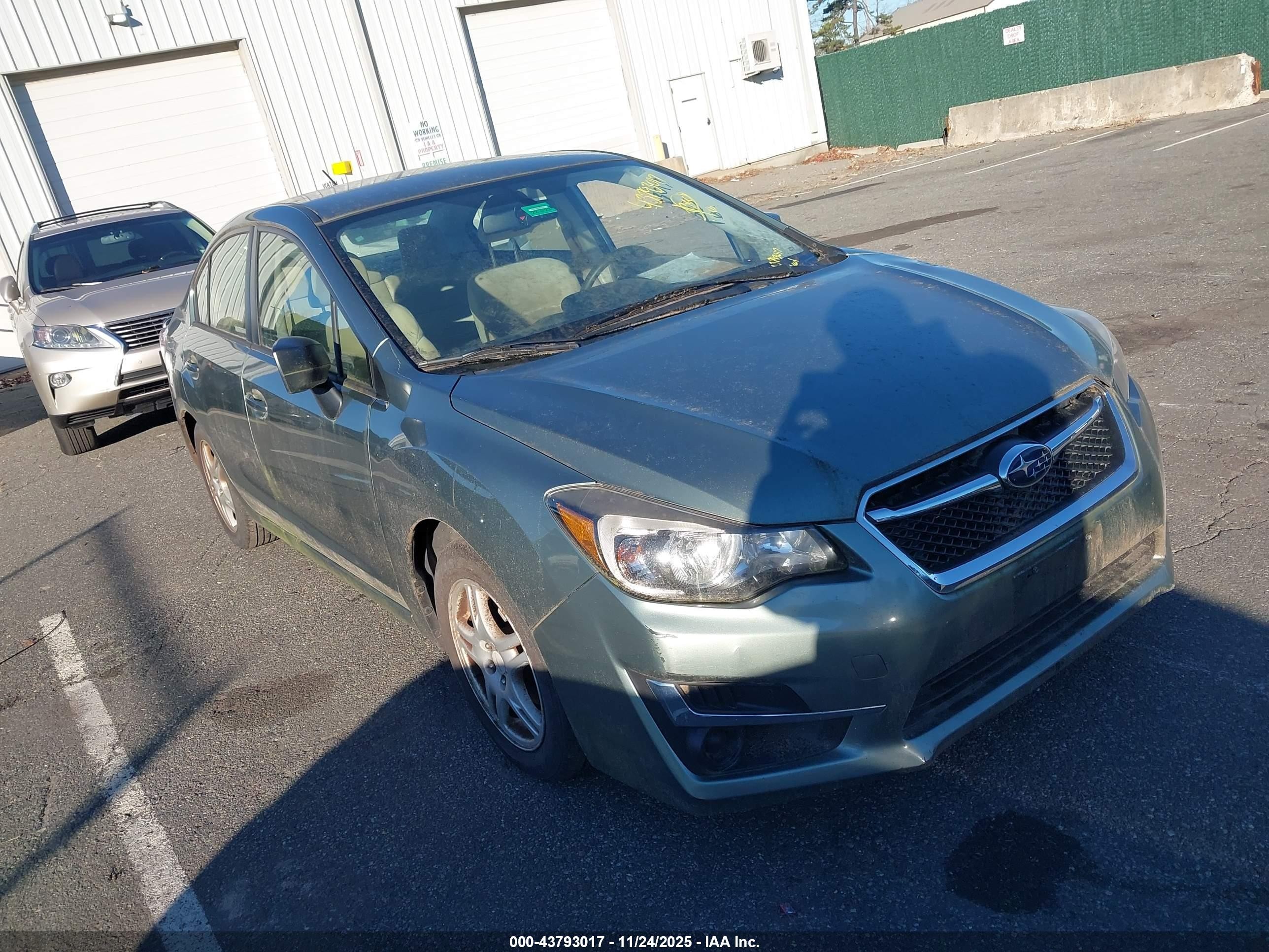 2015 Subaru Impreza, VIN JF1GJAA68FH007511 — Biohazard / chemical