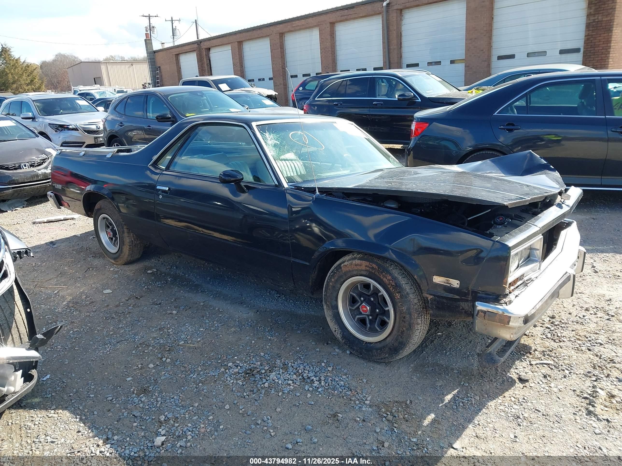 1983 Chevrolet El Camino, VIN 1GCCW80H3DR107948 — Front end