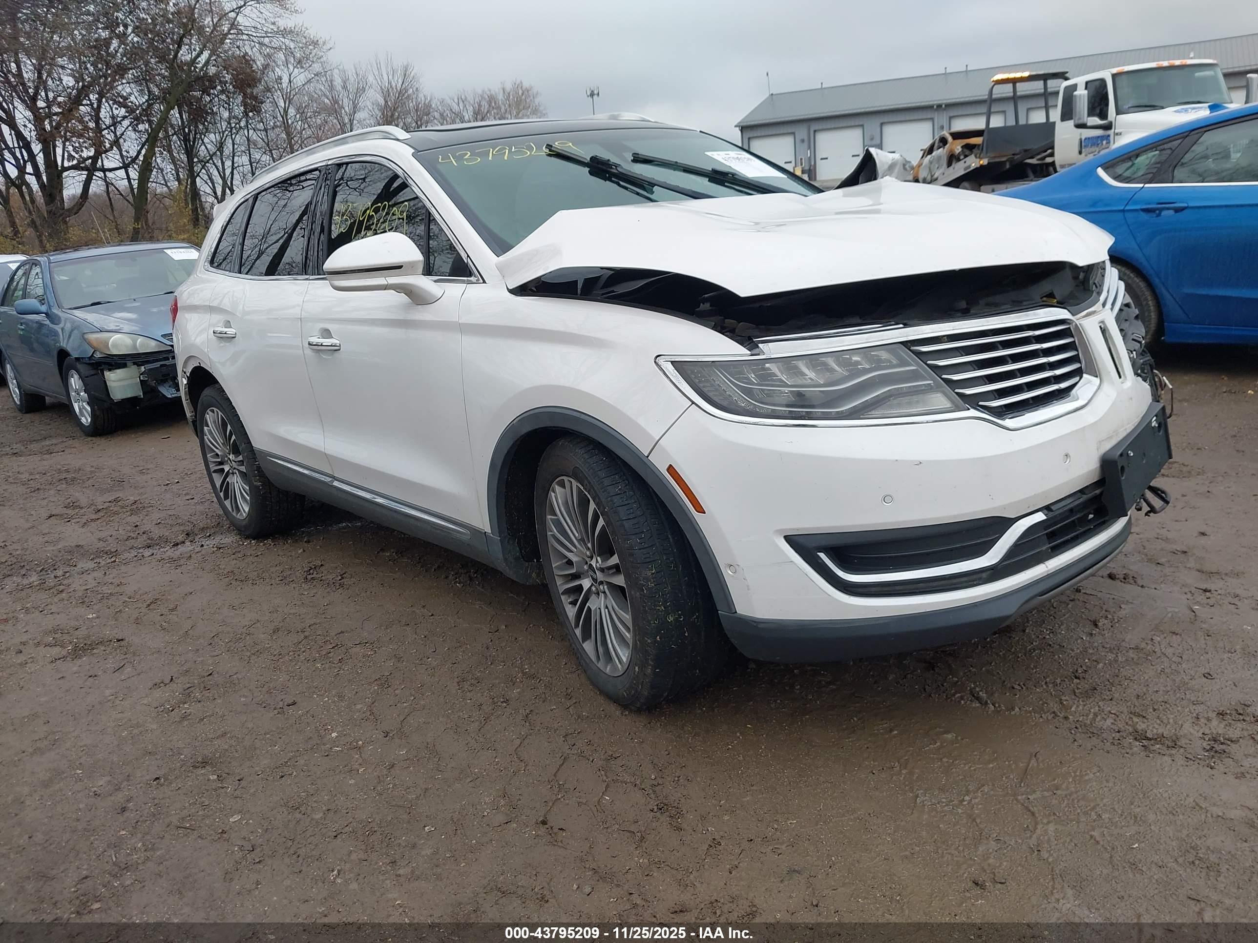 2016 Lincoln MKX Reserve, VIN 2LMPJ6LP6GBL54007 — Theft recovery
