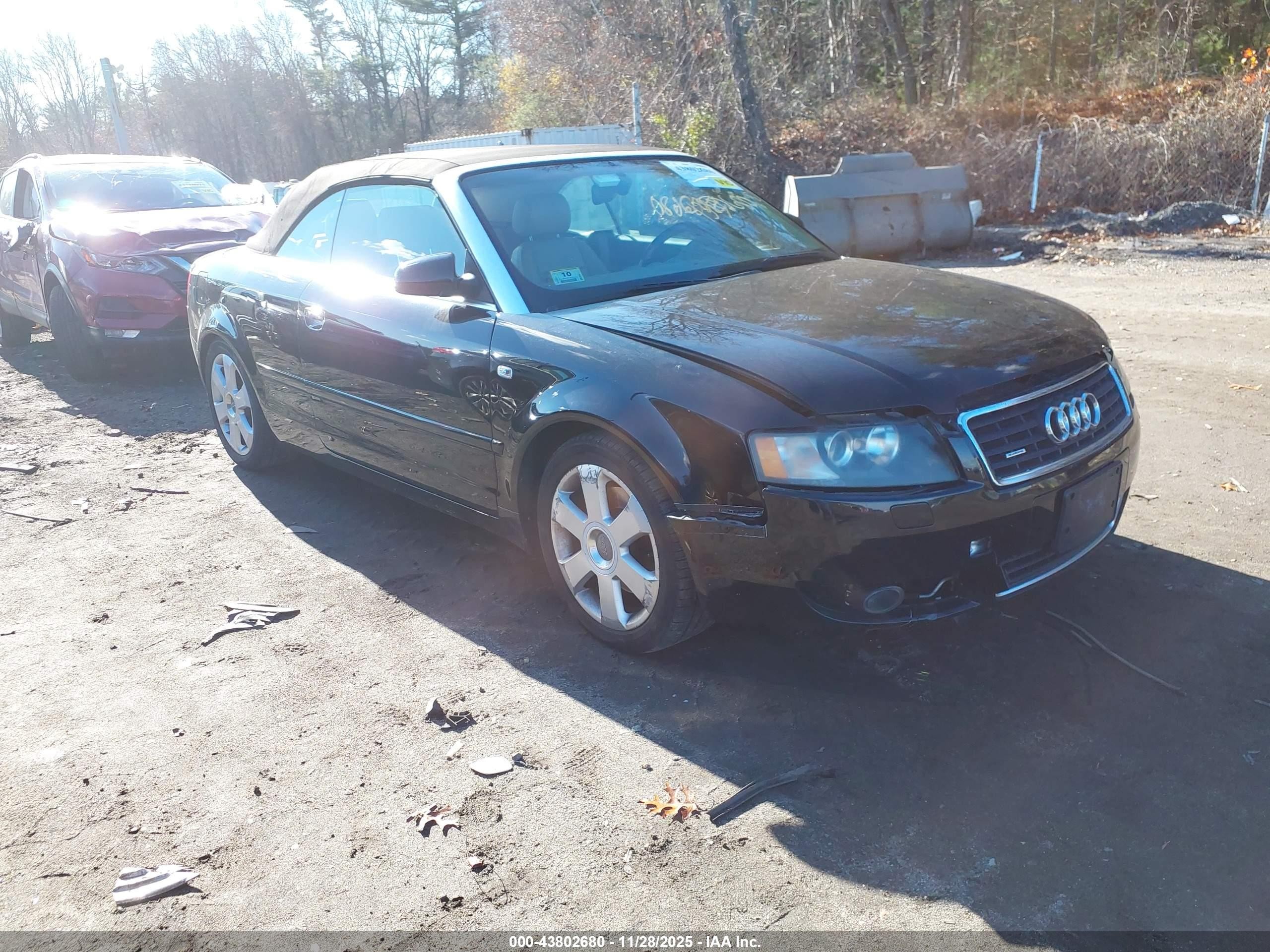 2005 Audi A4 3.0L, VIN WAUDT48H95K007600 — Front end