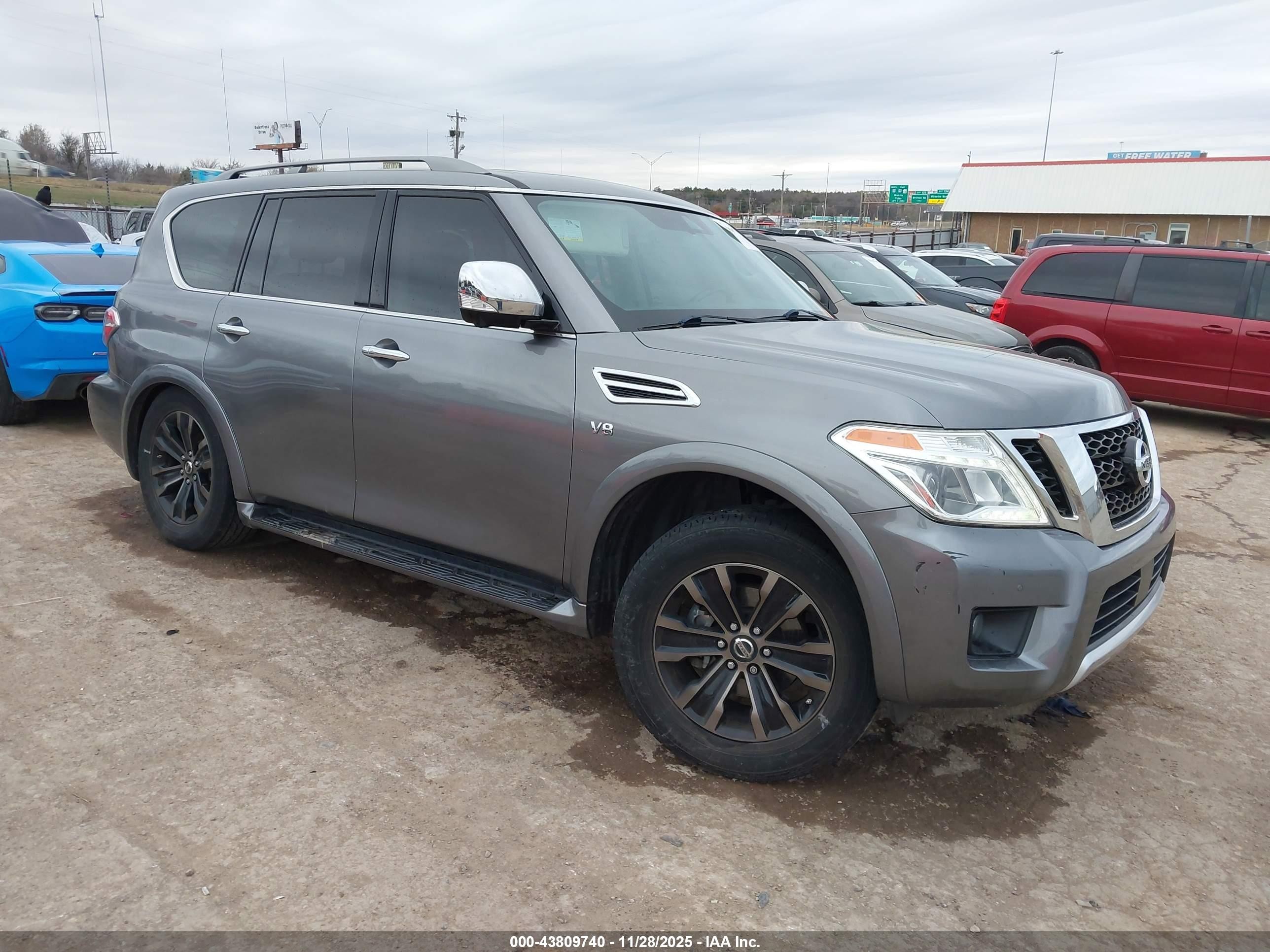 2018 Nissan Armada Platinum, VIN JN8AY2NE3JX700010 — Side