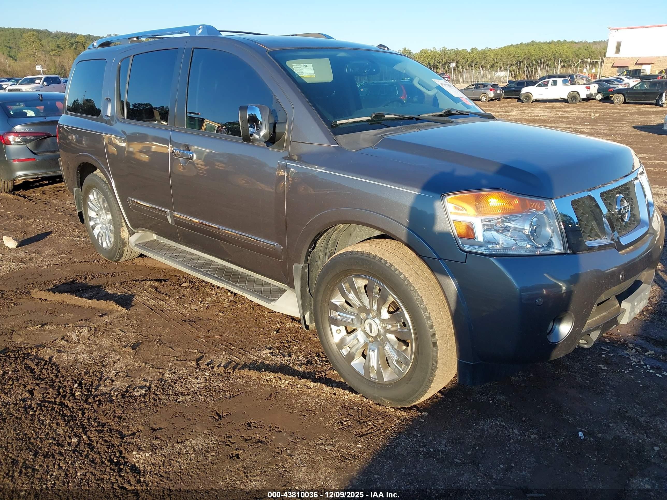 2015 Nissan Armada Platinum, VIN 5N1BA0NF9FN616094 — Front end