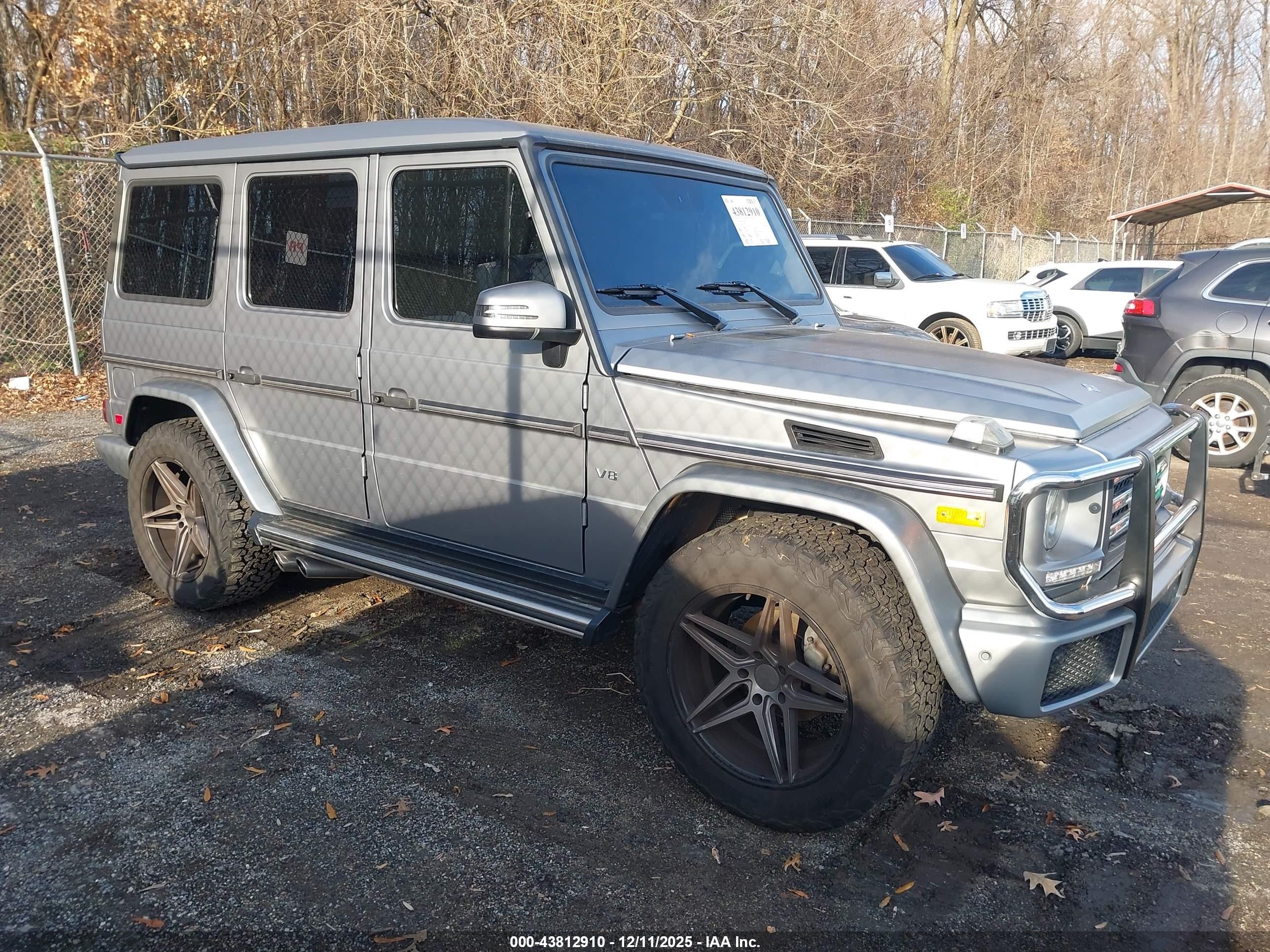 2016 Mercedes-Benz G 550, VIN WDCYC3KF7GX249954 — Water / flood