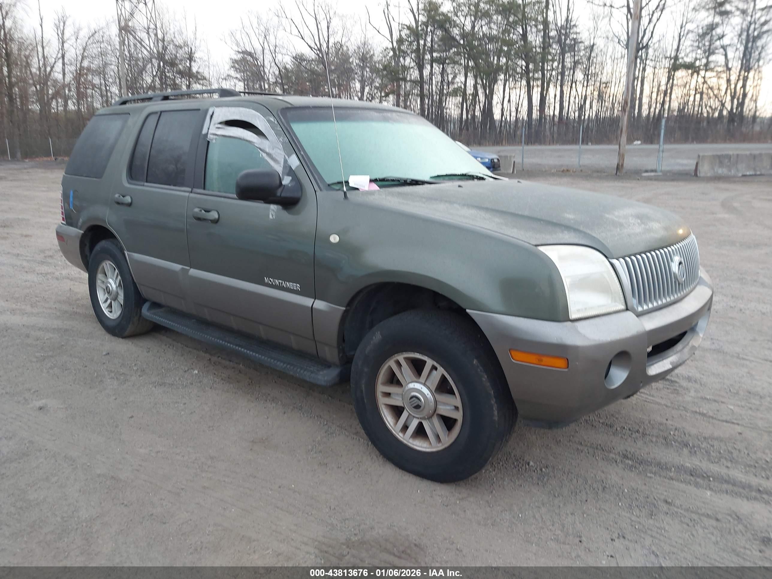 2002 Mercury Mountaineer, VIN 4M2ZU86E02UJ30623 — Not stated