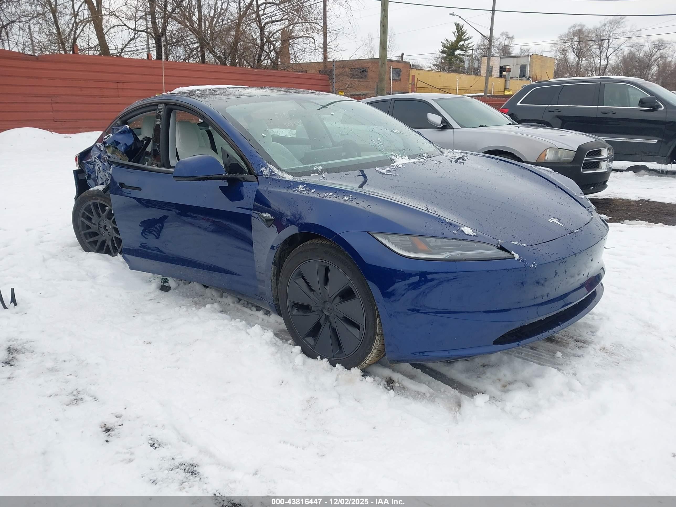 2025 Tesla Model 3 Long Range, VIN 5YJ3E1EB0SF032532 — Side