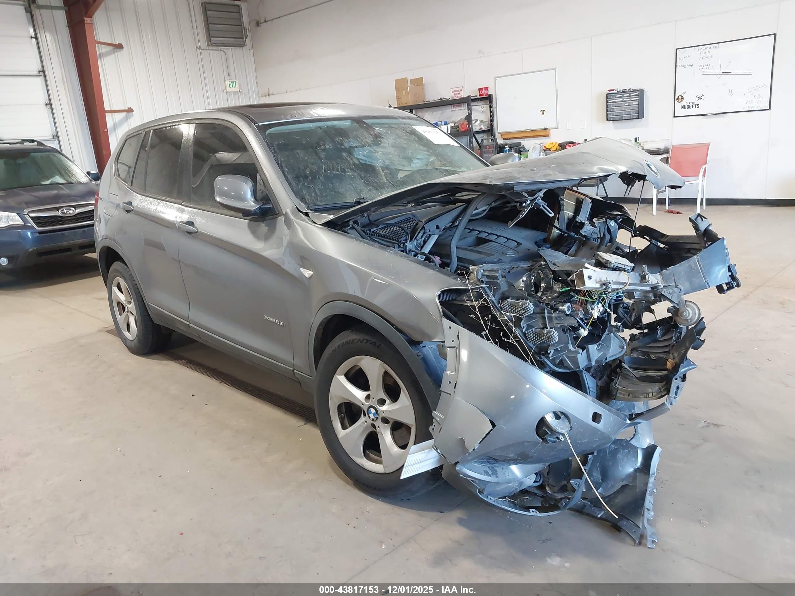 2012 BMW X3 28i, VIN 5UXWX5C50CL722368 — Перед
