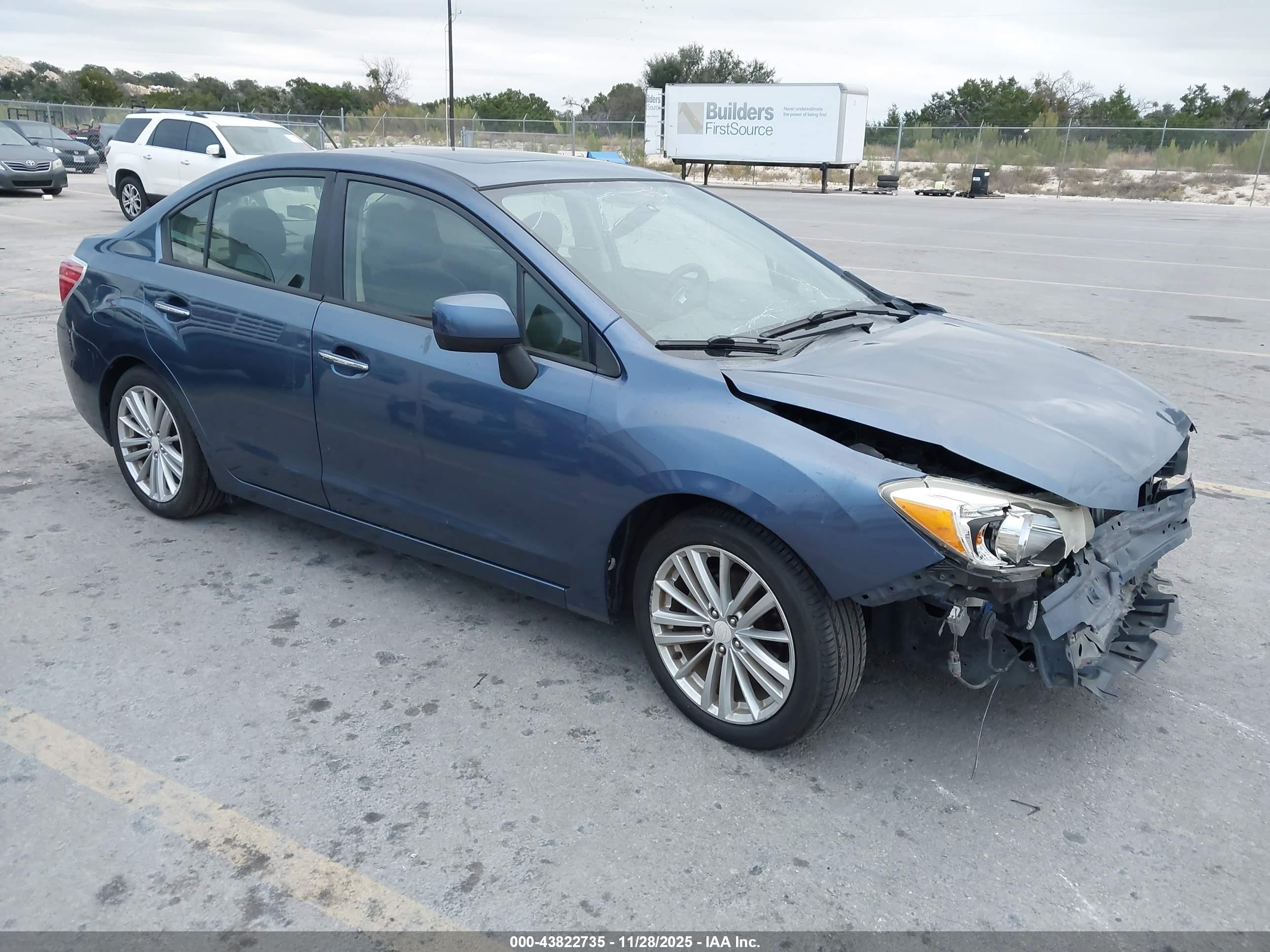2013 Subaru Impreza Limited, VIN JF1GJAH69DH035661 — Hail